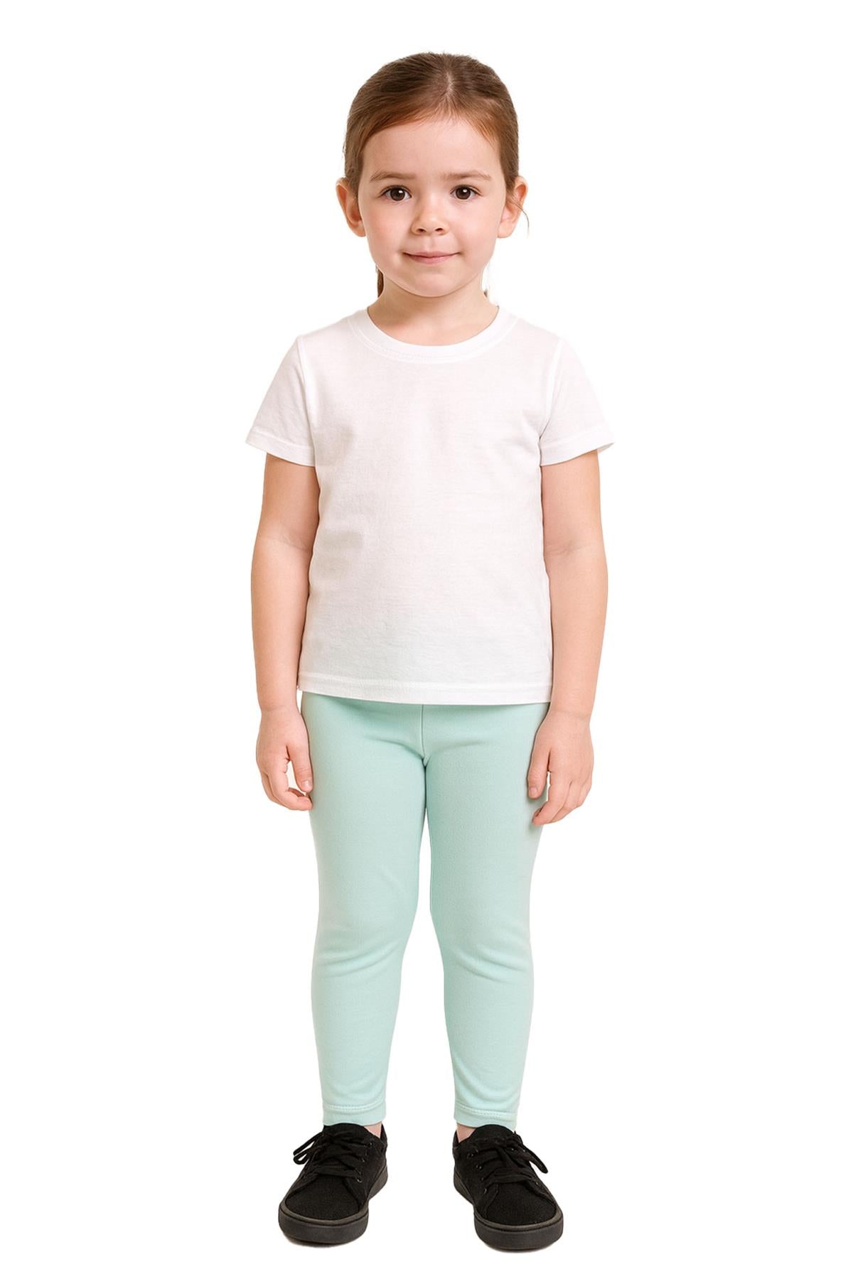 Gilrs Legging Kids Plain Color School Fashion Dance Leggings New Age 5-13 Years