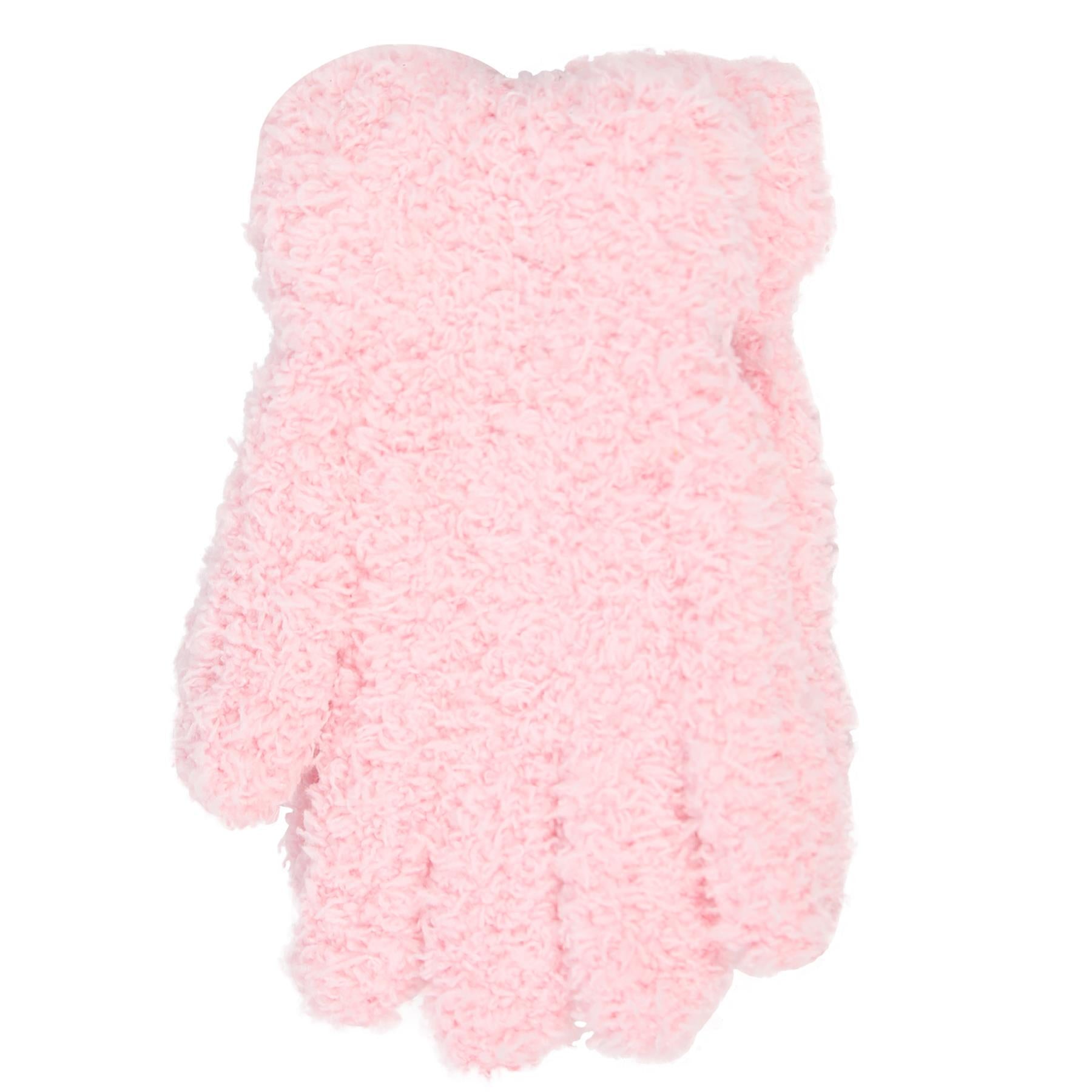 Kids Girls 4 Pack Thermal Snow Soft Magic Winter Gloves One Size Warm Mittens