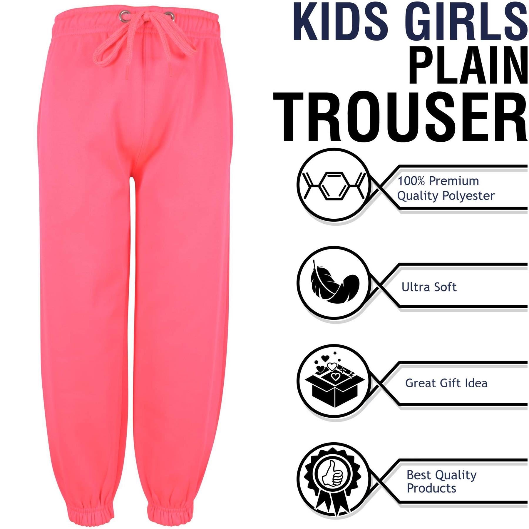 Kids Unisex Fleece Trouser Jogging Bottoms Sweatpants