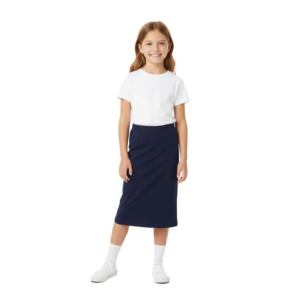 Girls Maxi Skirt Soft Stretch Viscose Skirt Comfy School Wear For Age 5-13 Year