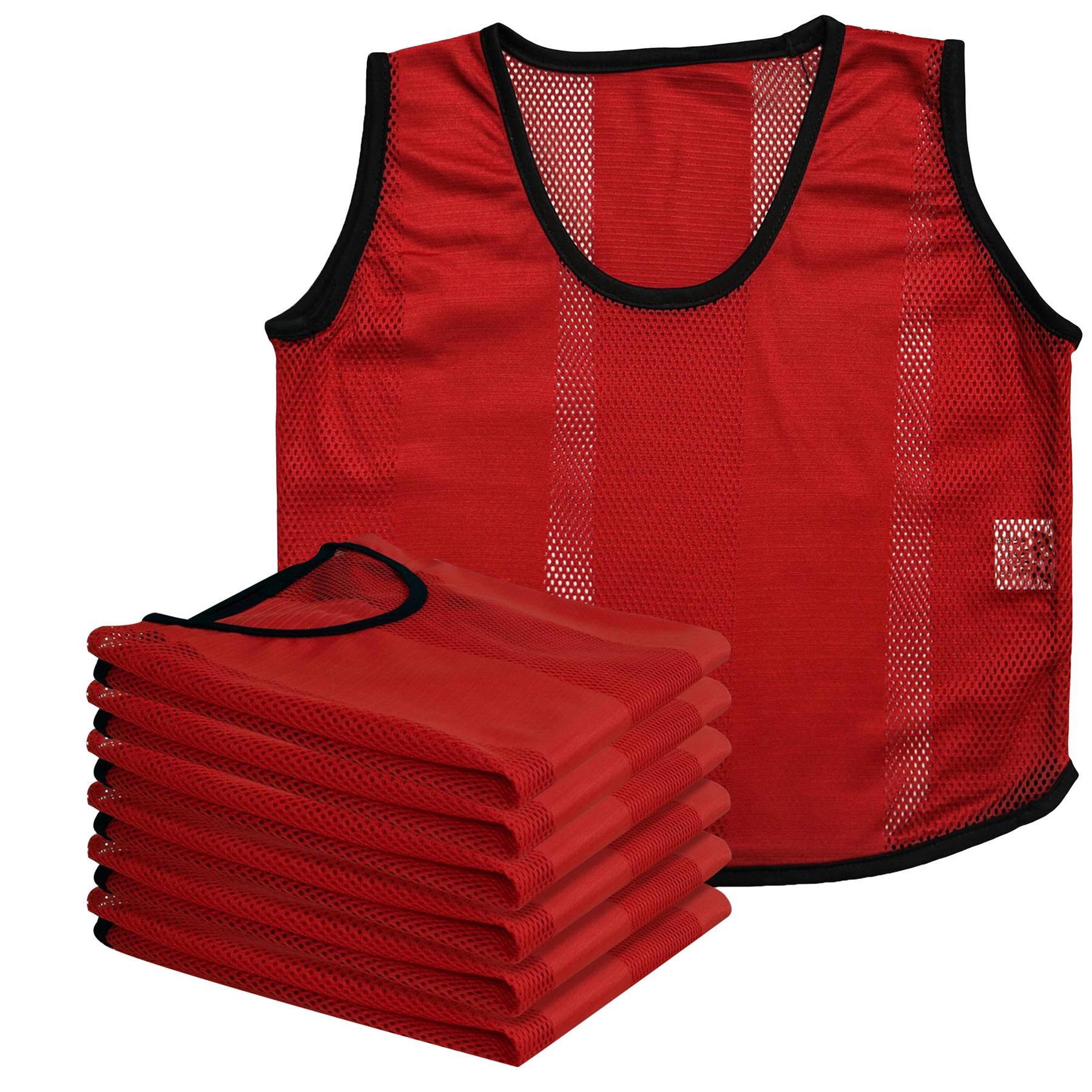 A2Z 6 Pack Sports Mesh Bibs Comfortable During Football Rugby Sports For Adult