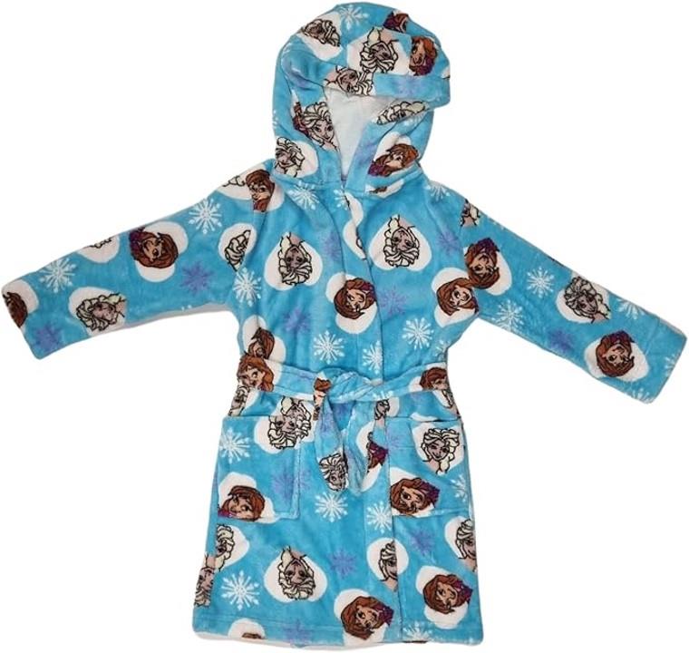 Kids Girls Frozen Dressing Gown In Blue Age 2-10 Years