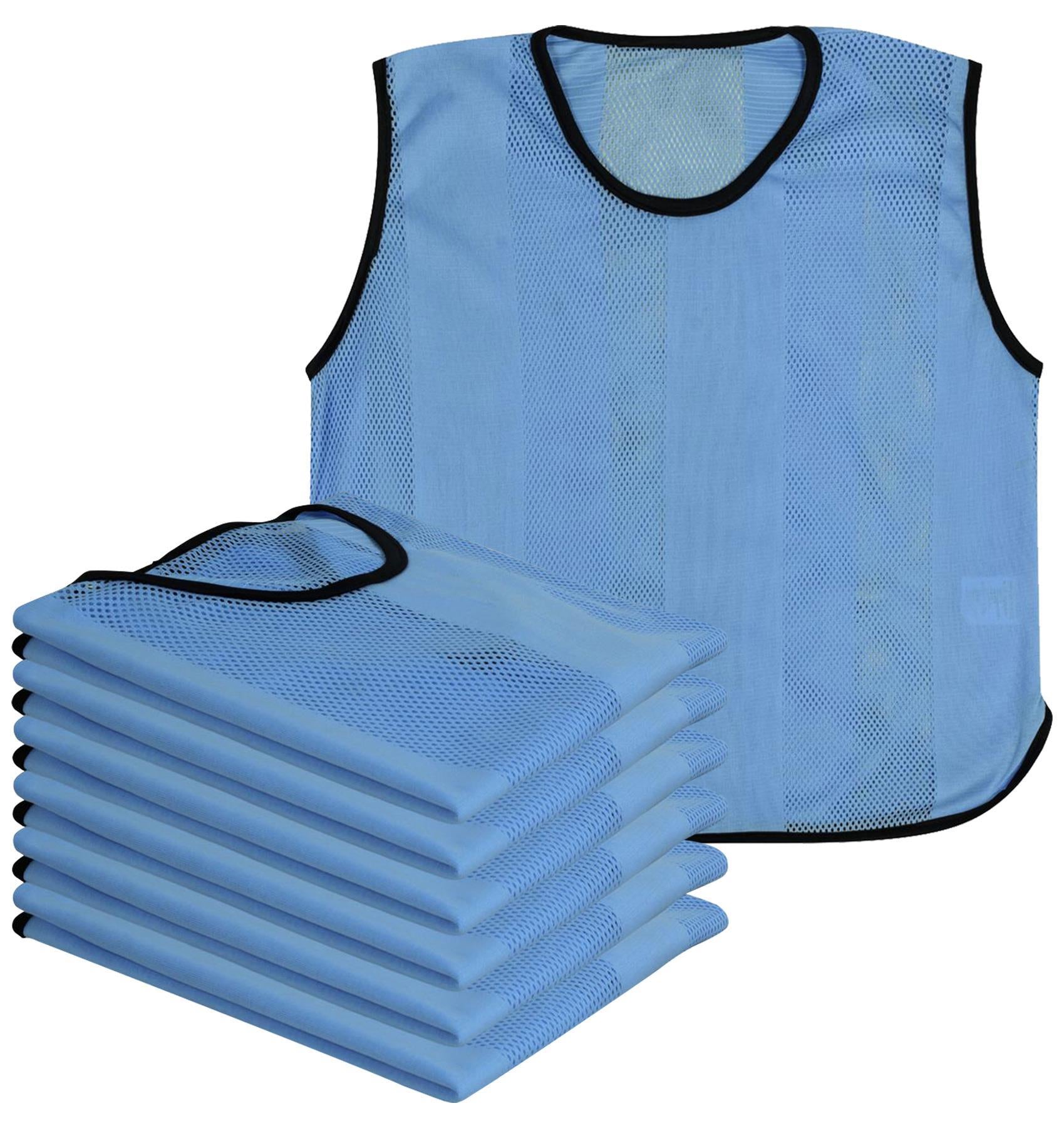 A2Z 6 Pack Sports Mesh Bibs Comfortable During Football Rugby Sports For Adult