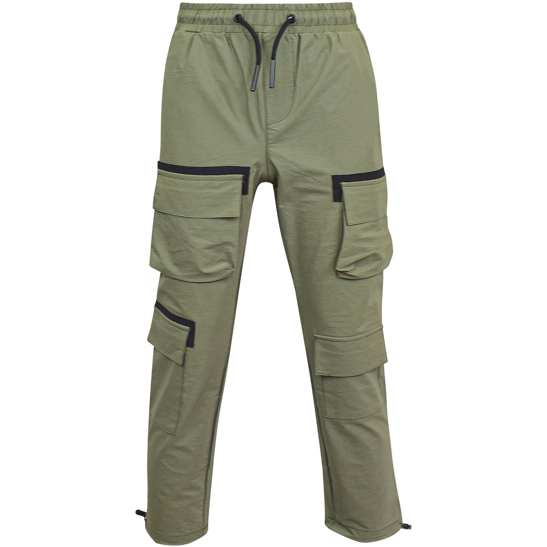 A2Z 4 Kids Boys Active Cargo Trousers Slim Fit Elasticated Waist Joggers Pants