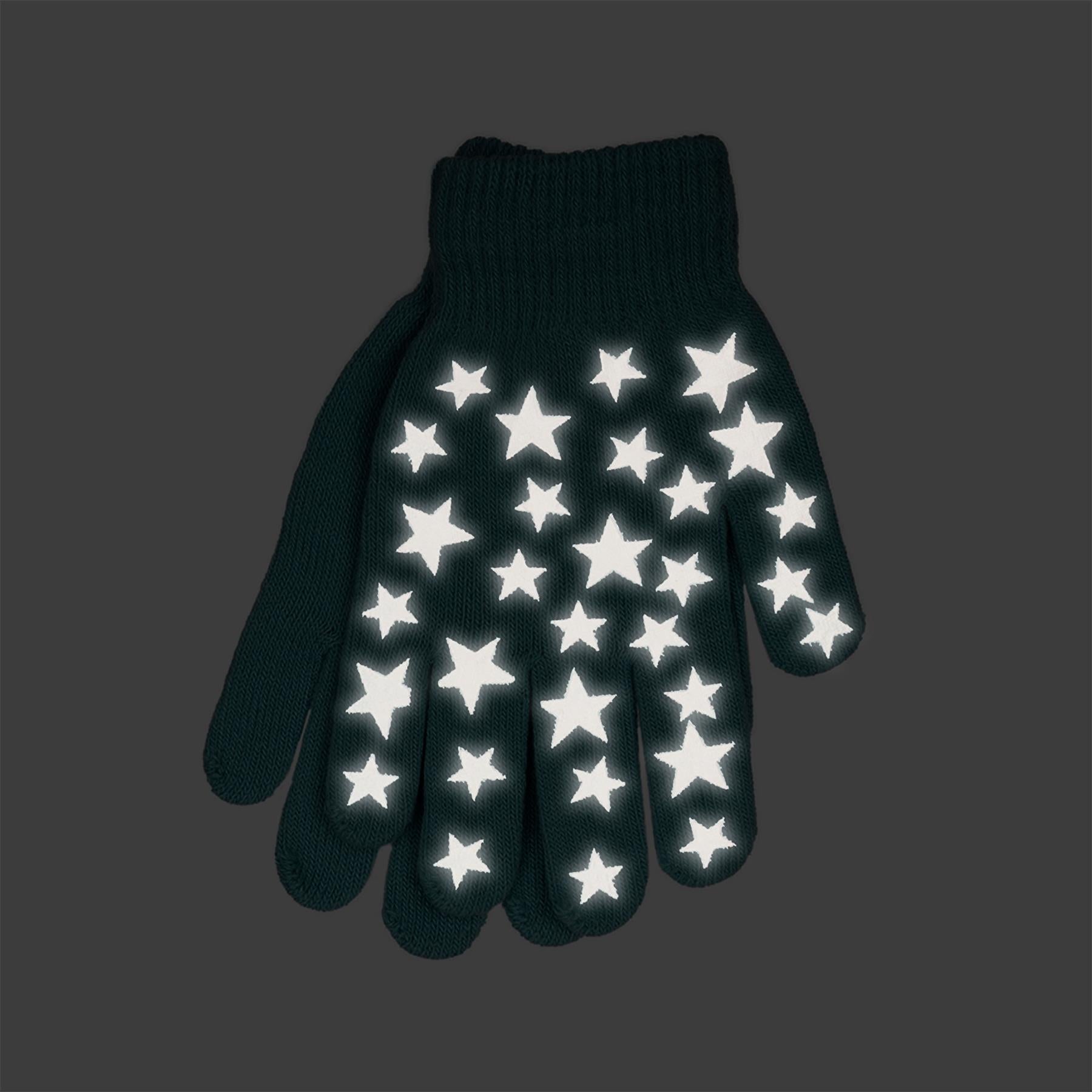 Kids Girls Gloves 3 Pack Glowing In The Dark Mittens Winter Warm Magic Gloves