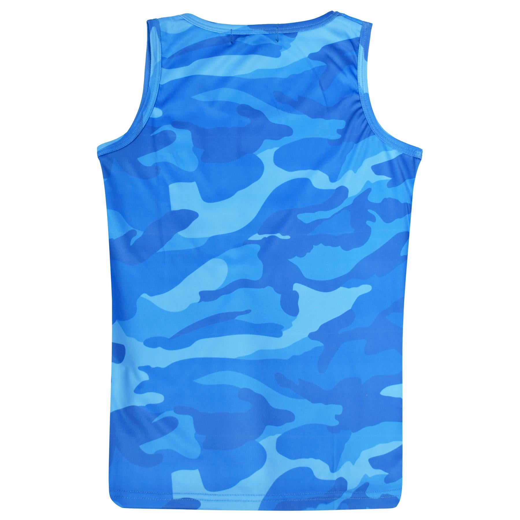 Kids Boys Camouflage Sports Vest Athletic Soft Feel Summer Tank Sleeveless Top