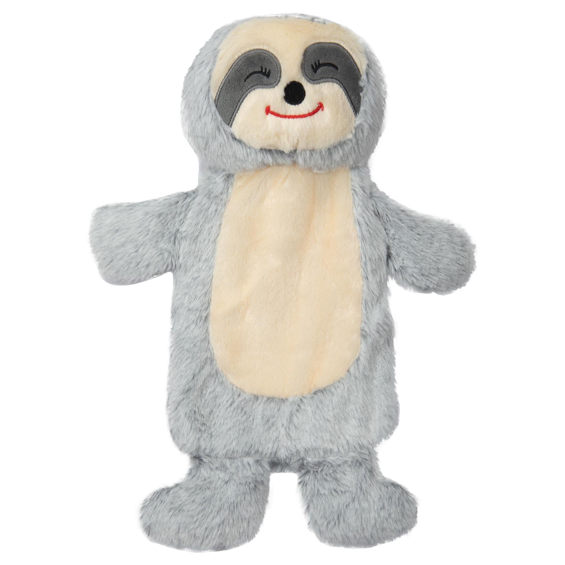 A2Z Hot Water Bottles 3D Animal Sloth 750ML Soft Plush Fleece Cover Heat Therapy