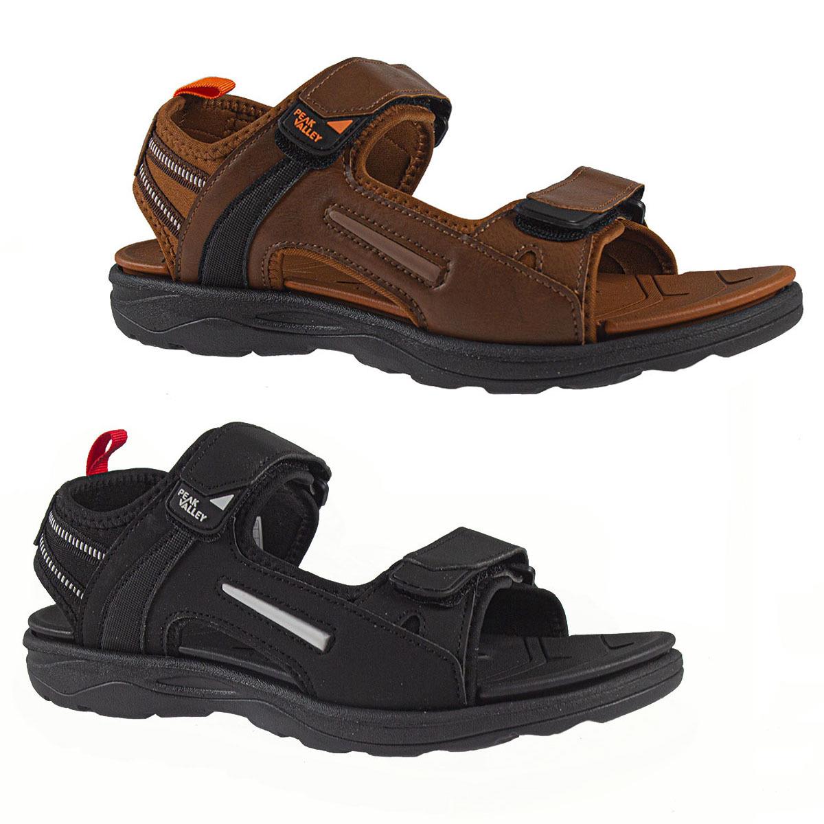 A2Z Mens Sandal Double Strap Touch Fastening Lightweight Summer Walking Sandals