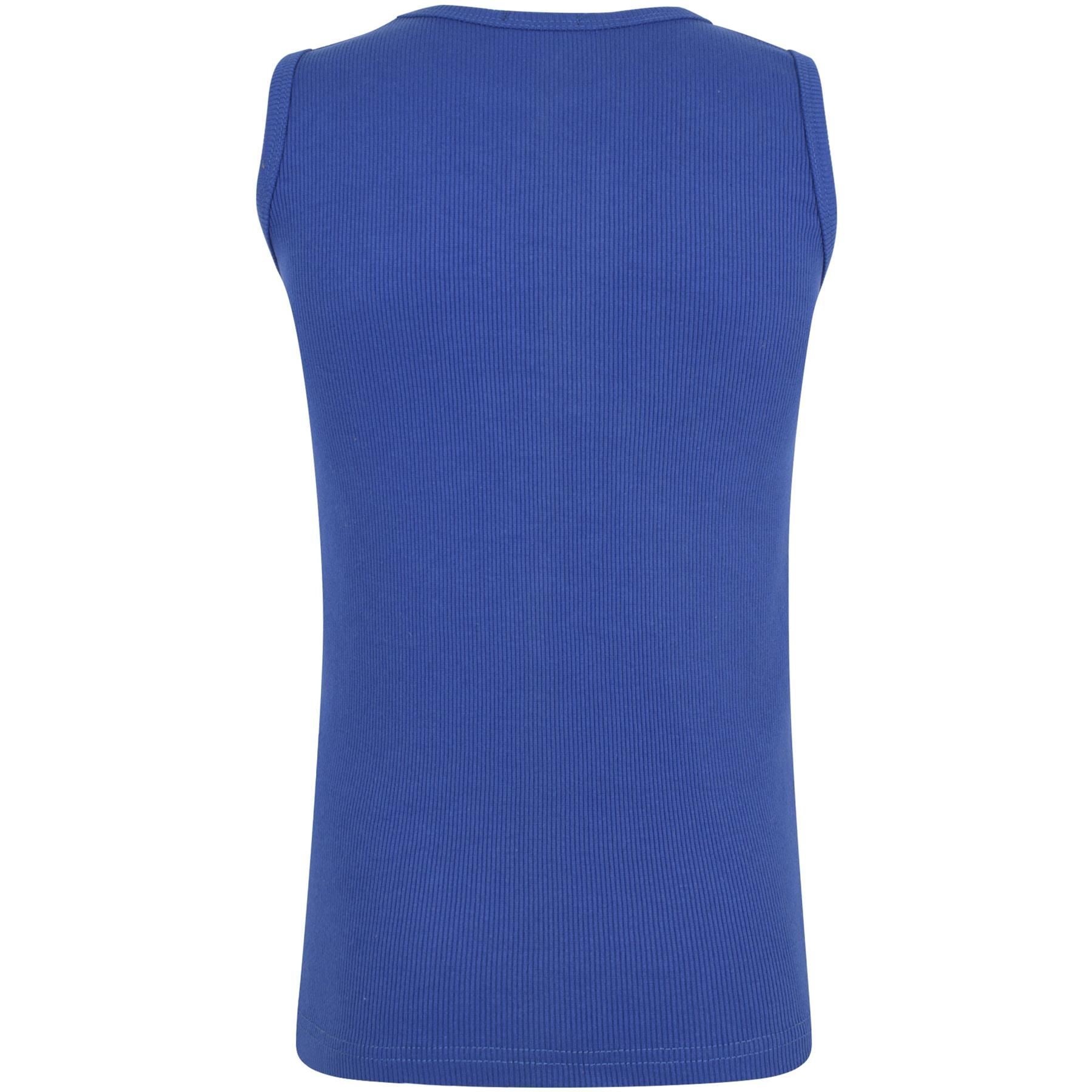 Kids Girls Ribbed Vest Top 100% Thick Cotton Fashion Tank Tops T Shirt 2-13 Year