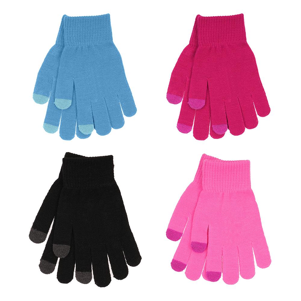 A2Z Ladies Gloves 4 Pack Women Phone Touch Winter Gloves One Size Warm Mittens