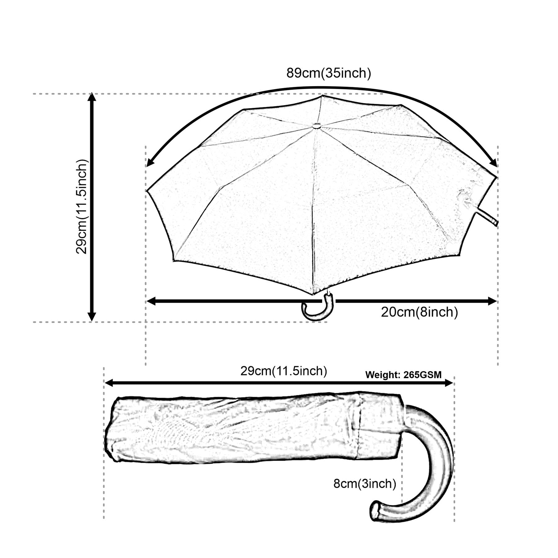 A2Z Men Ladies Supermini Umbrella Wind Sun Rain Proof Portable Shed Canopy