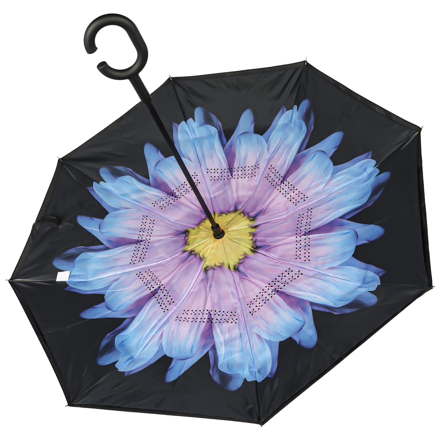 A2Z Women's Dual Layer Inverted Umbrella Reverse Open Folding Umbrella C Handle