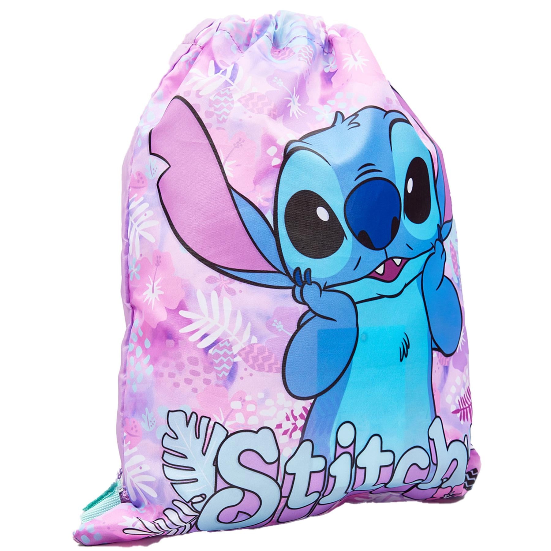 Kids Officially Licensed Disney Stitch Character Trainer Drawstring Trainer Bag