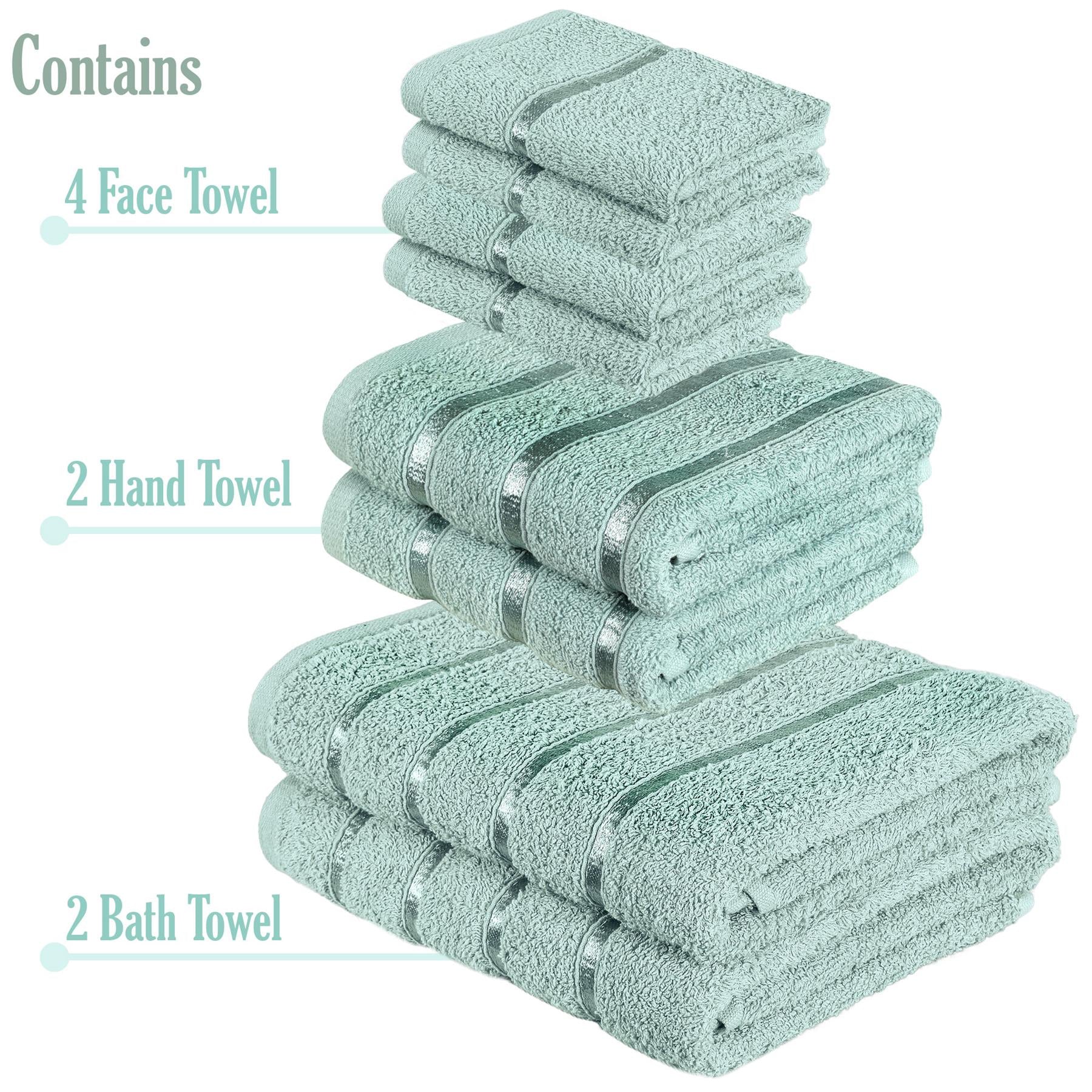 8 Piece Soft & Absorbent Towel Bale Set