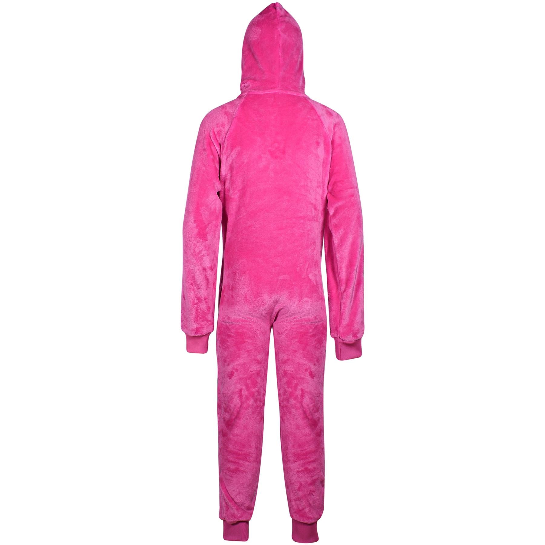 A2Z 4 Kids Girls Boys Plain Fleece Hooded Onesie Soft Comfortable for Children