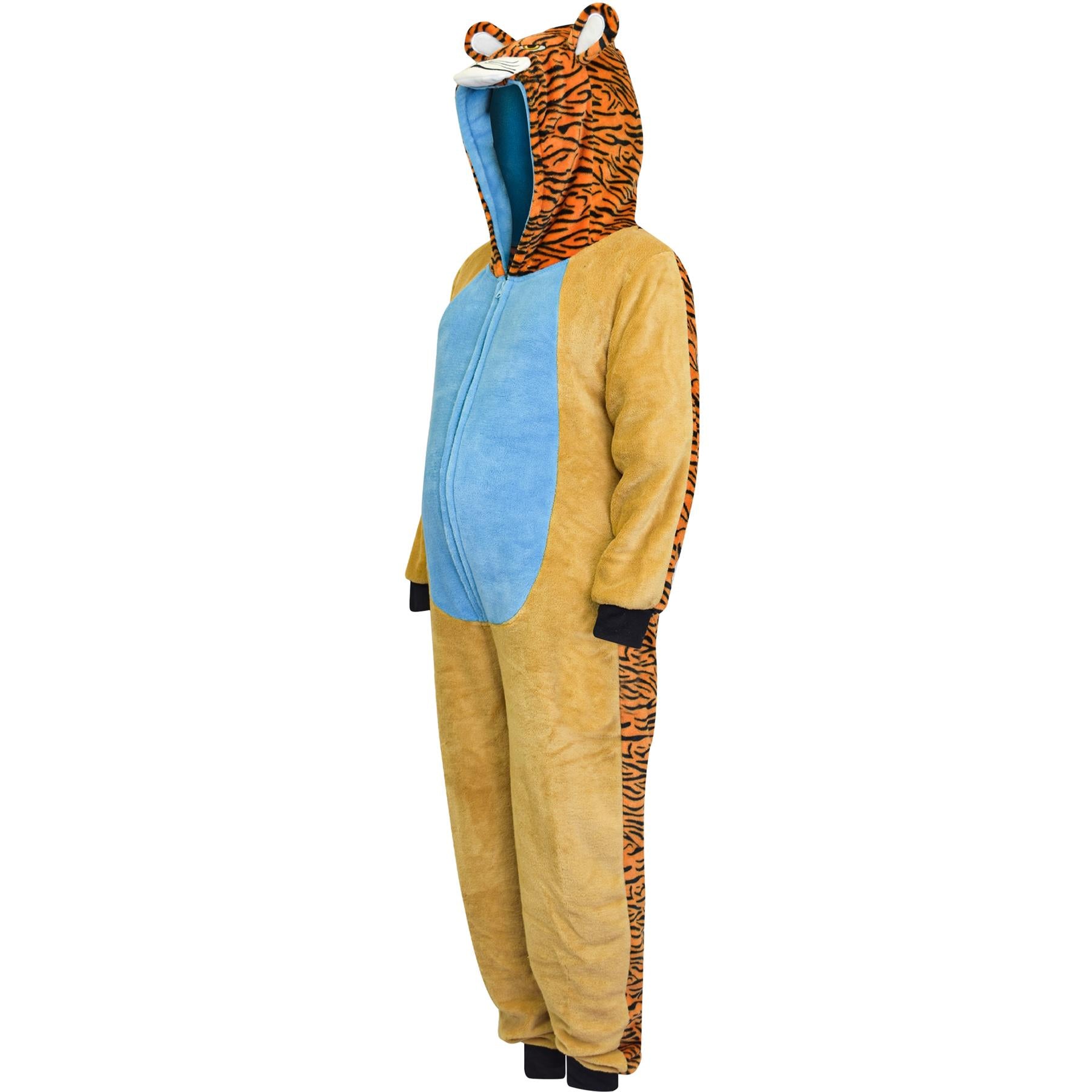 A2Z 4 Kids Unisex 2-Tone Tiger A2Z Onesie One Piece Tiger Cosplay Jumpsuit