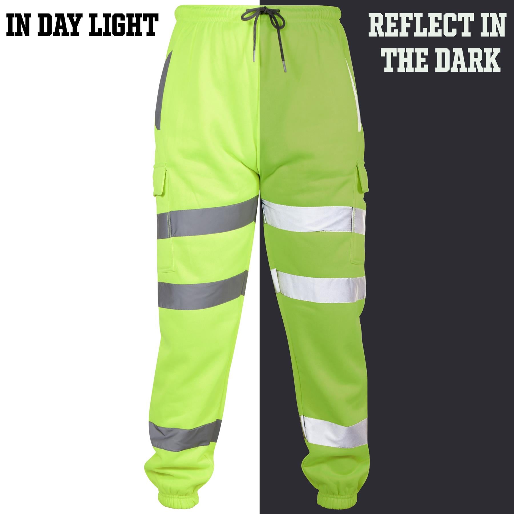 A2Z Hi Vis Reflective Pants High Viz Cargo Trousers