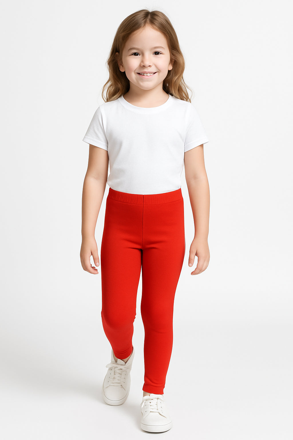 Gilrs Legging Kids Plain Color School Fashion Dance Leggings New Age 5-13 Years