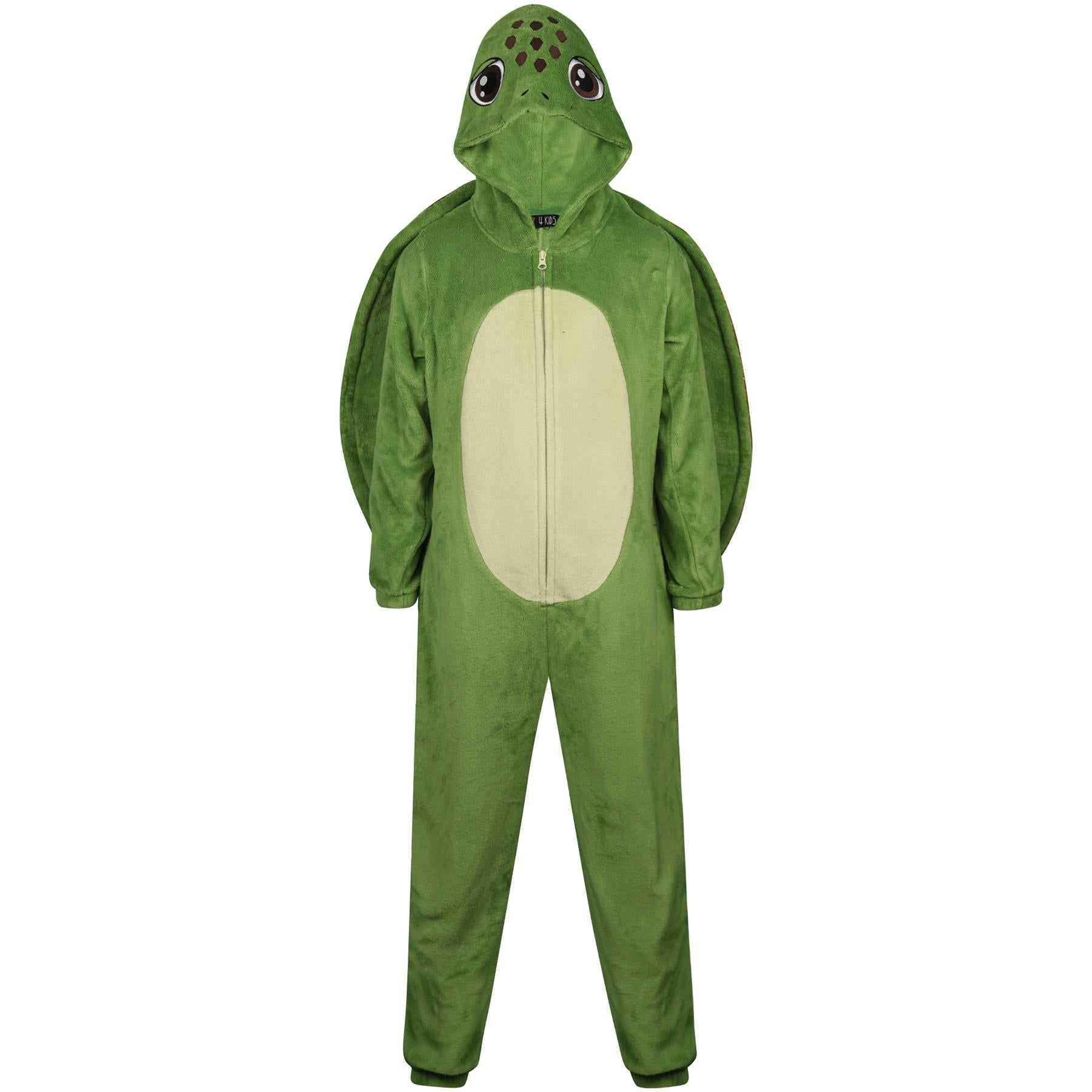 Kids Unisex Turtle Face A2Z Onesie One Piece All in One Animal Theme Jumpsuit