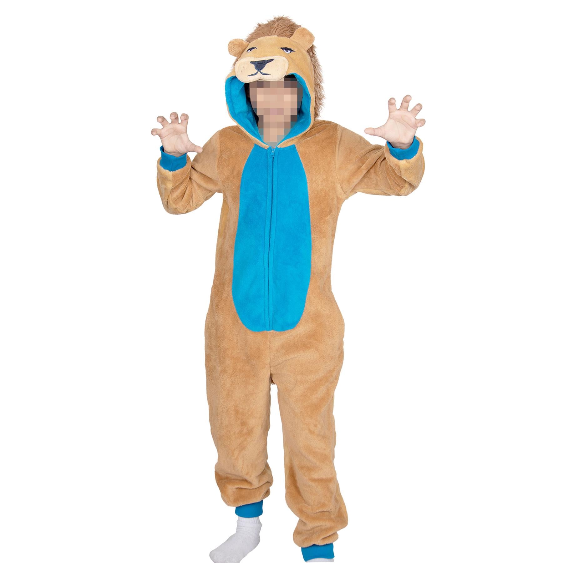 Kids 2 Tone Lion A2Z Onesie One Piece Unisex Lion Nativity Cosplay Jumpsuit