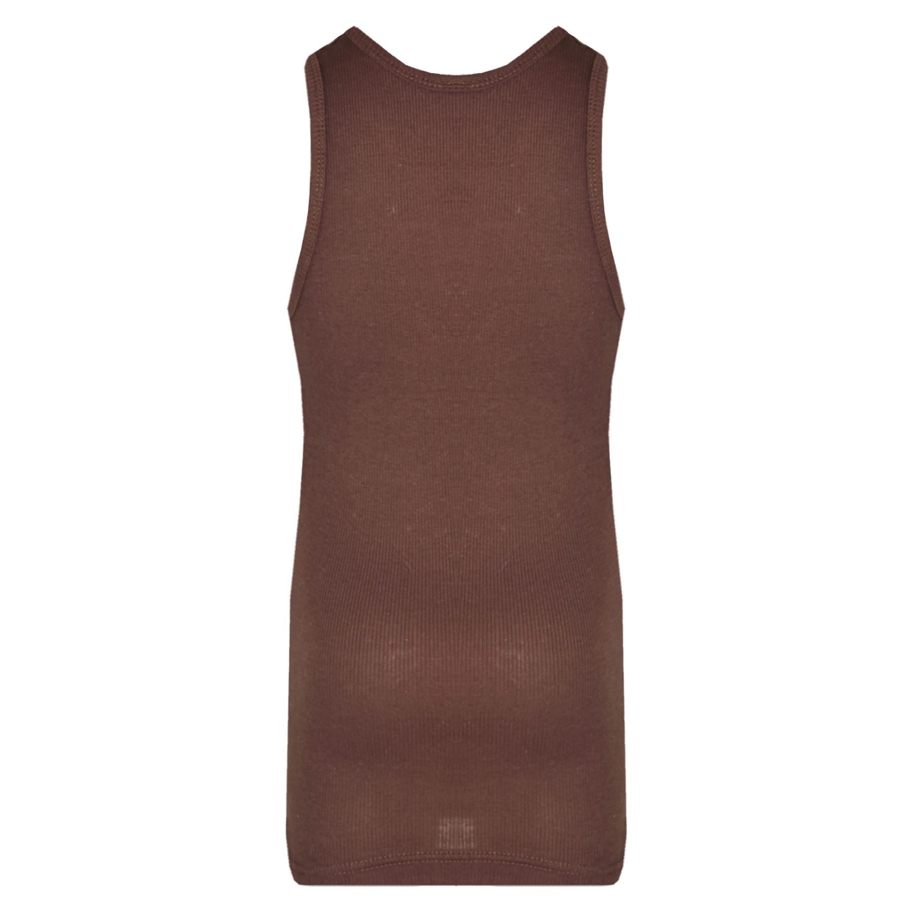 Kids Girls Boys Childrens Vest Top Tank Top Fitted 100% Rich Cotton 2-13 Years