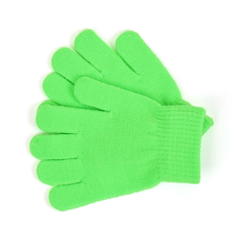 Kids 4 Pack Gloves Winter Warm Thermal Neon Magic Gloves One Size Fit Mitten