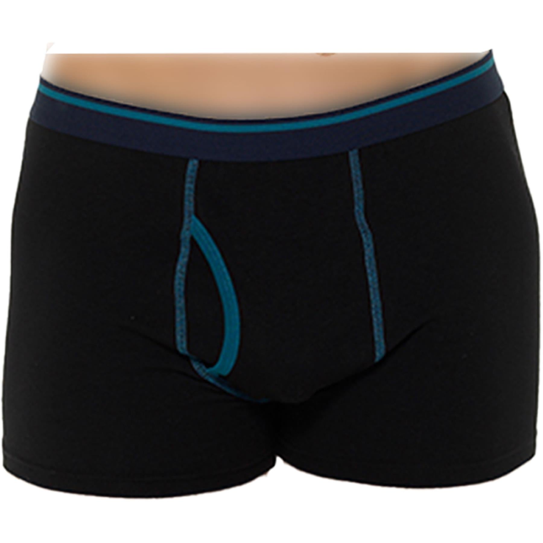 Mens Keyhole Trunks Shorts Underwear Pack Of 3 Knickers Elasticated Waistband