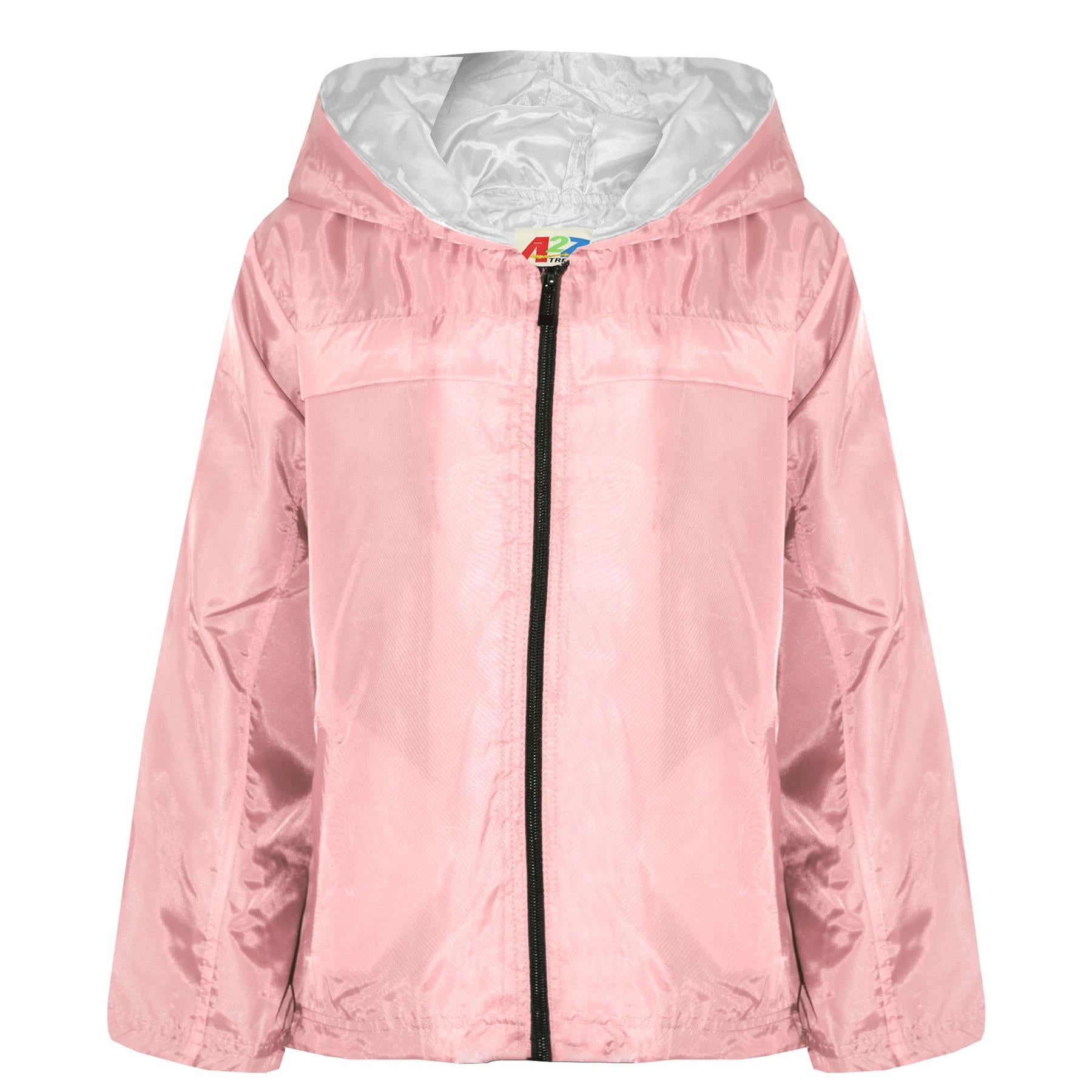 Girls Boys Raincoats Jackets Kids Waterproof Hooded Cagoule Age 5-13 Years