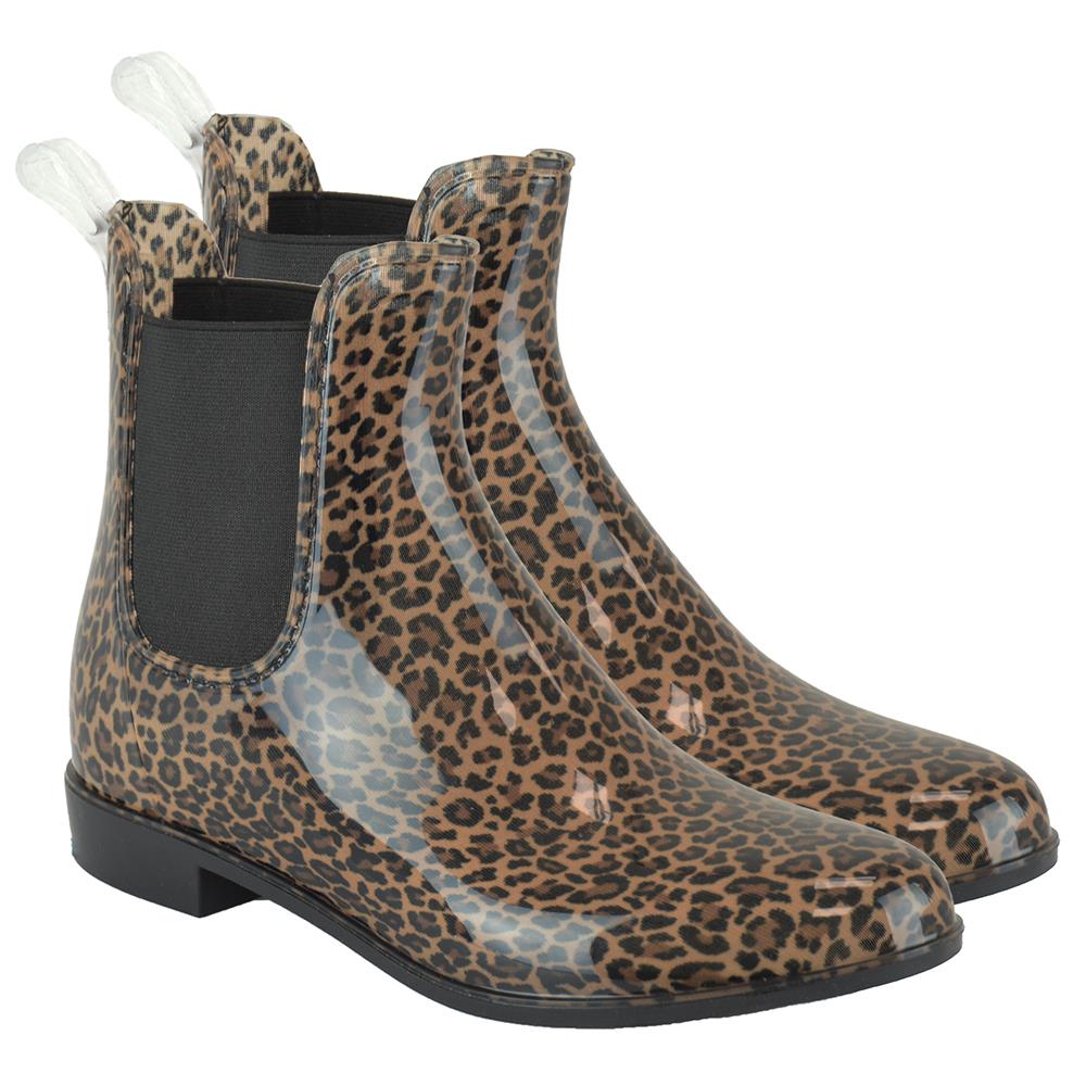 Ladies Rain Waterproof Wellington Shoes Womens Outdoor Ankle Chelsea Booties