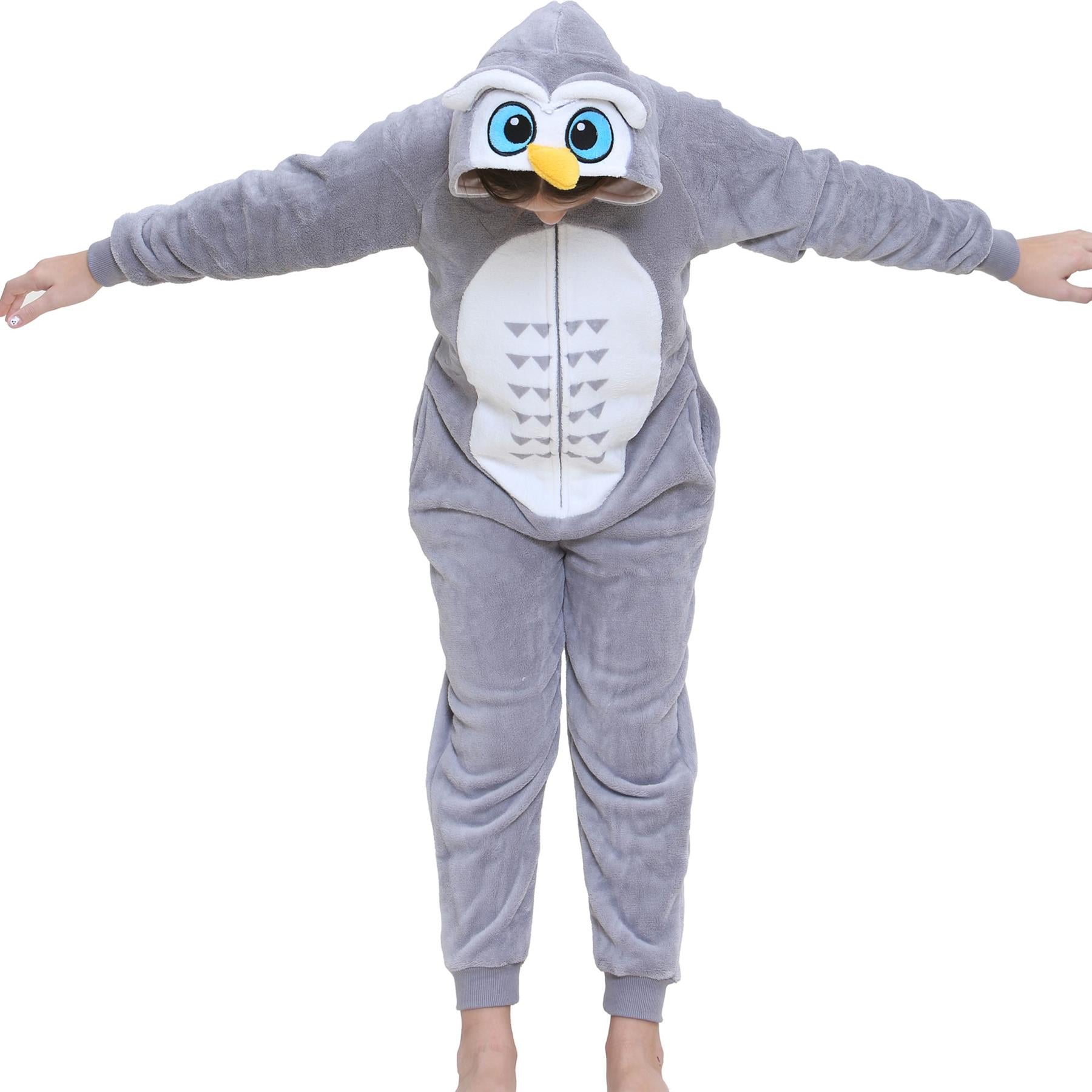 Kids Fleece A2Z Onesie One Piece Jumpsuit Owl Pyjamas World Book Day Costume