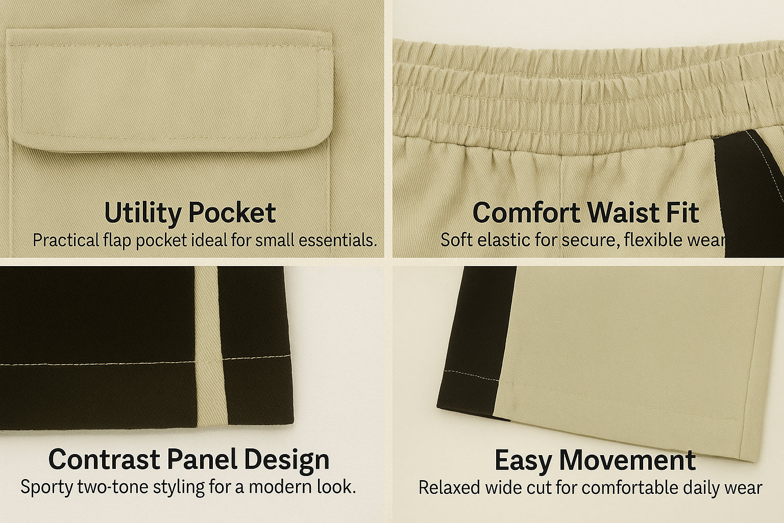 A2Z 4 Kids Girls Wide Leg Cargo Trousers Baggy Nylon Pants with Contrast Panels