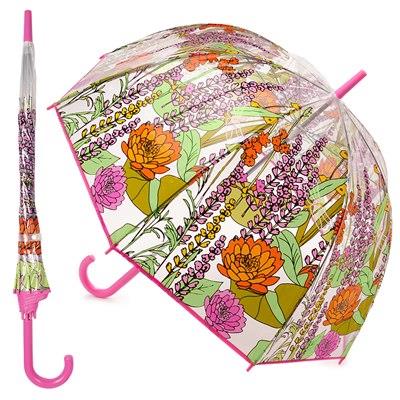 Clear Bubble Umbrella Dragonfly Walking Umbrella Jshape Stick Brolly Dome Canopy