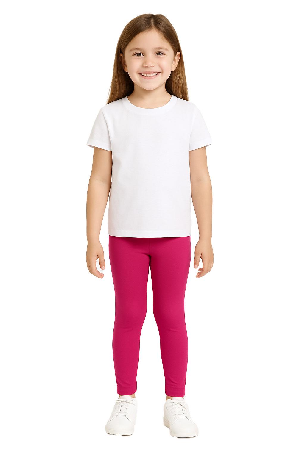 Gilrs Legging Kids Plain Color School Fashion Dance Leggings New Age 5-13 Years