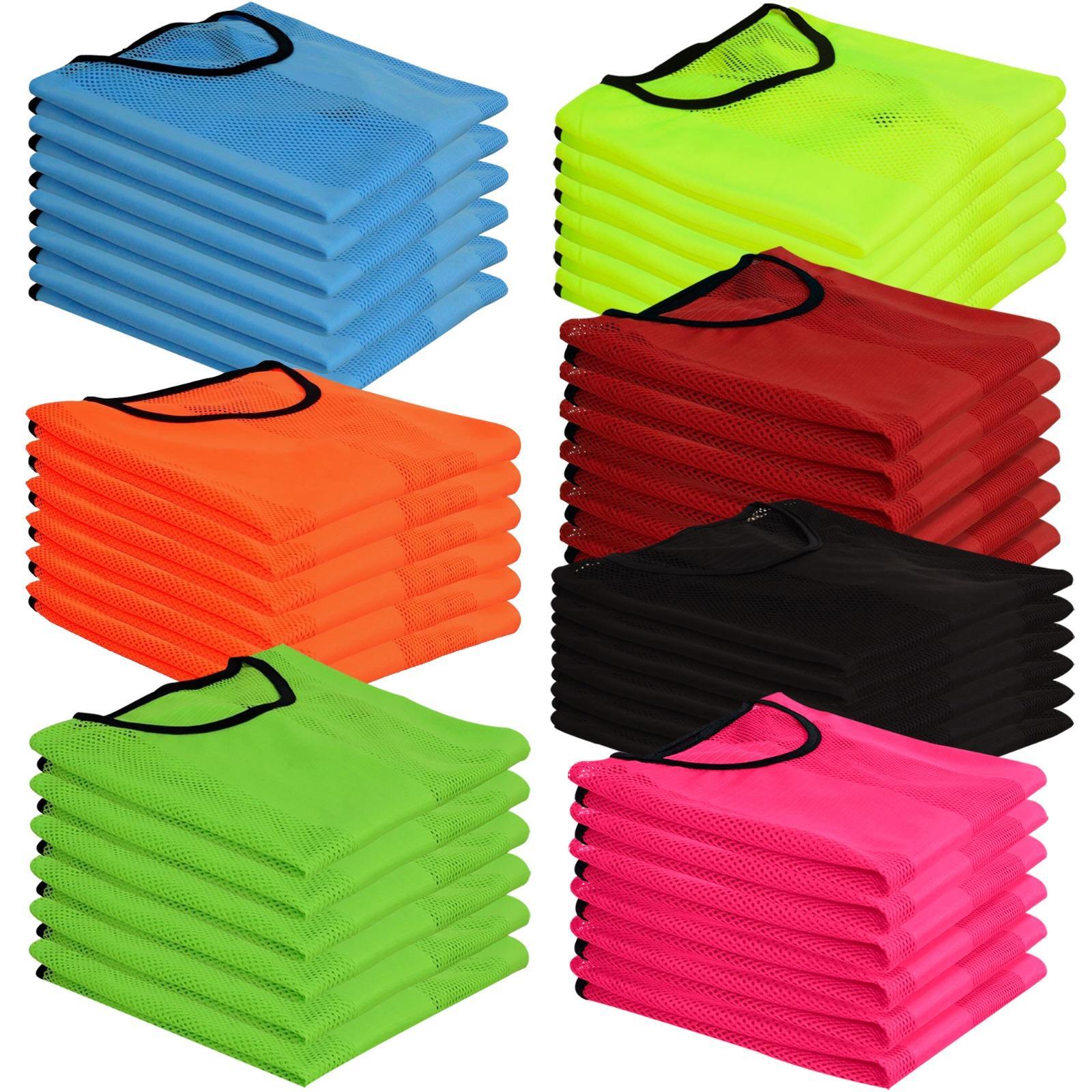 A2Z 4 Kids 6 Pack Sports Mesh Bibs Comfortable During Football Rugby Sports 4-14