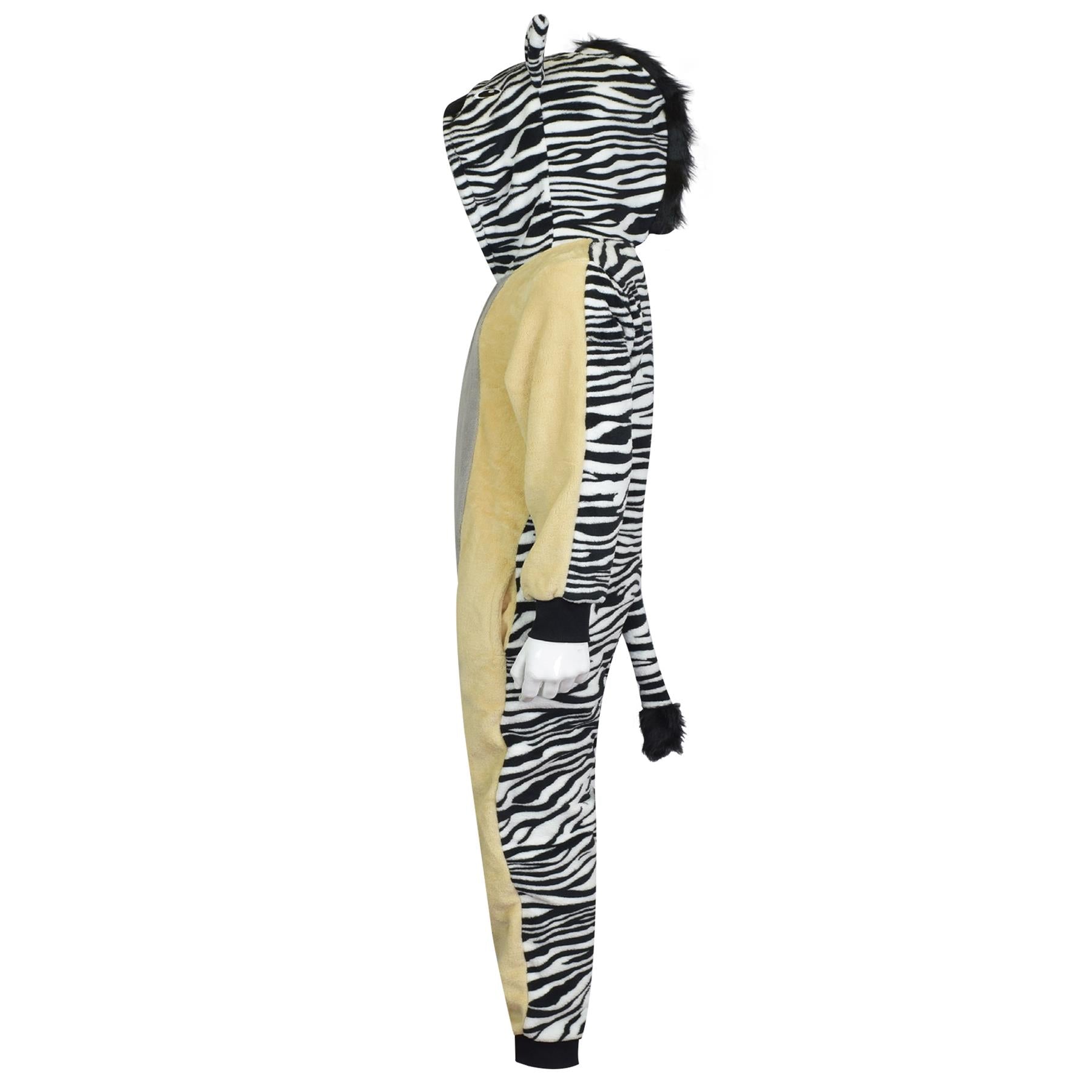 A2Z 4 Kids Unisex 2-Tone Zebra A2Z Onesie One Piece Zebra Cosplay Jumpsuit