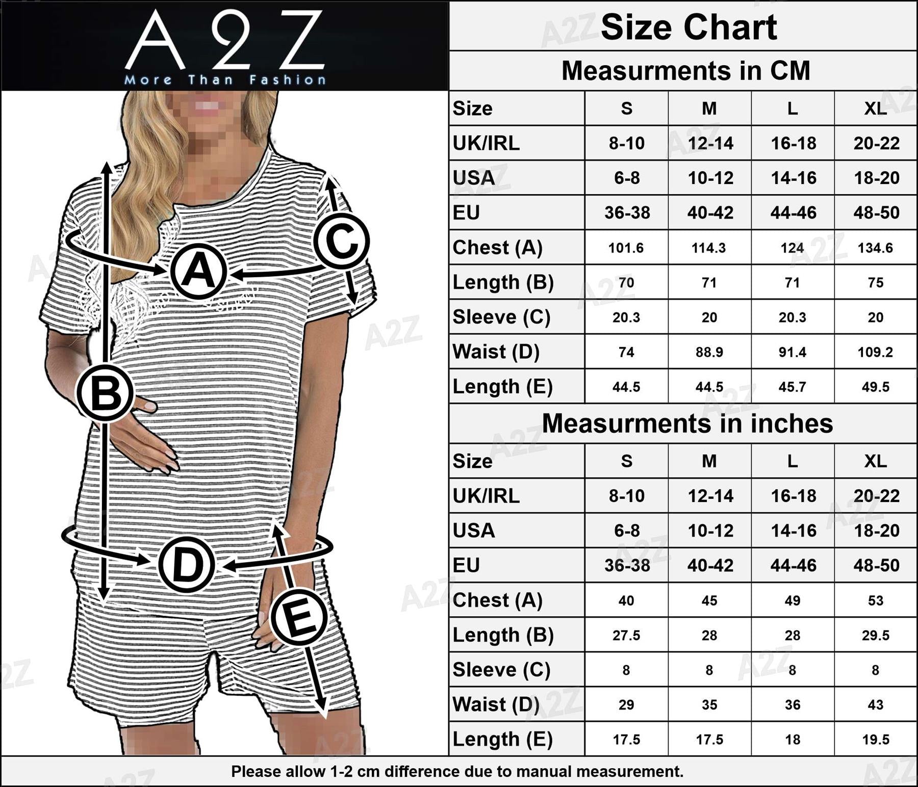 A2Z Ladies Maternity Shorts Pyjamas Set Striped Pregnancy Nightwear PJS Set