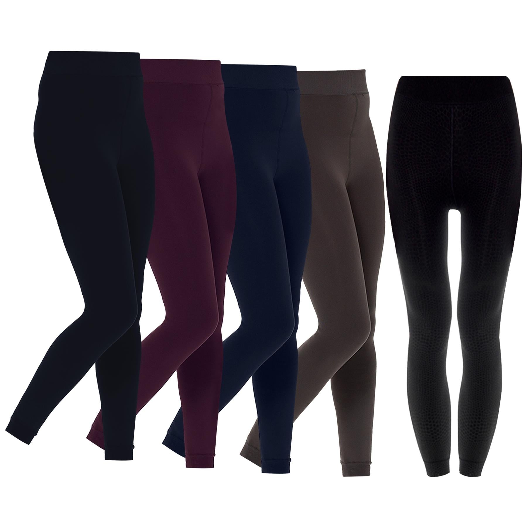 Ladies Velvet Plush Thermal Legging Soft Stretchy Everyday High Waist Leggings