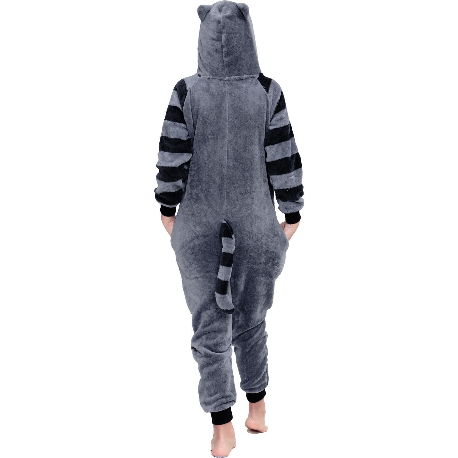 Kids Unisex Super Soft Fleece Raccoon Onesie