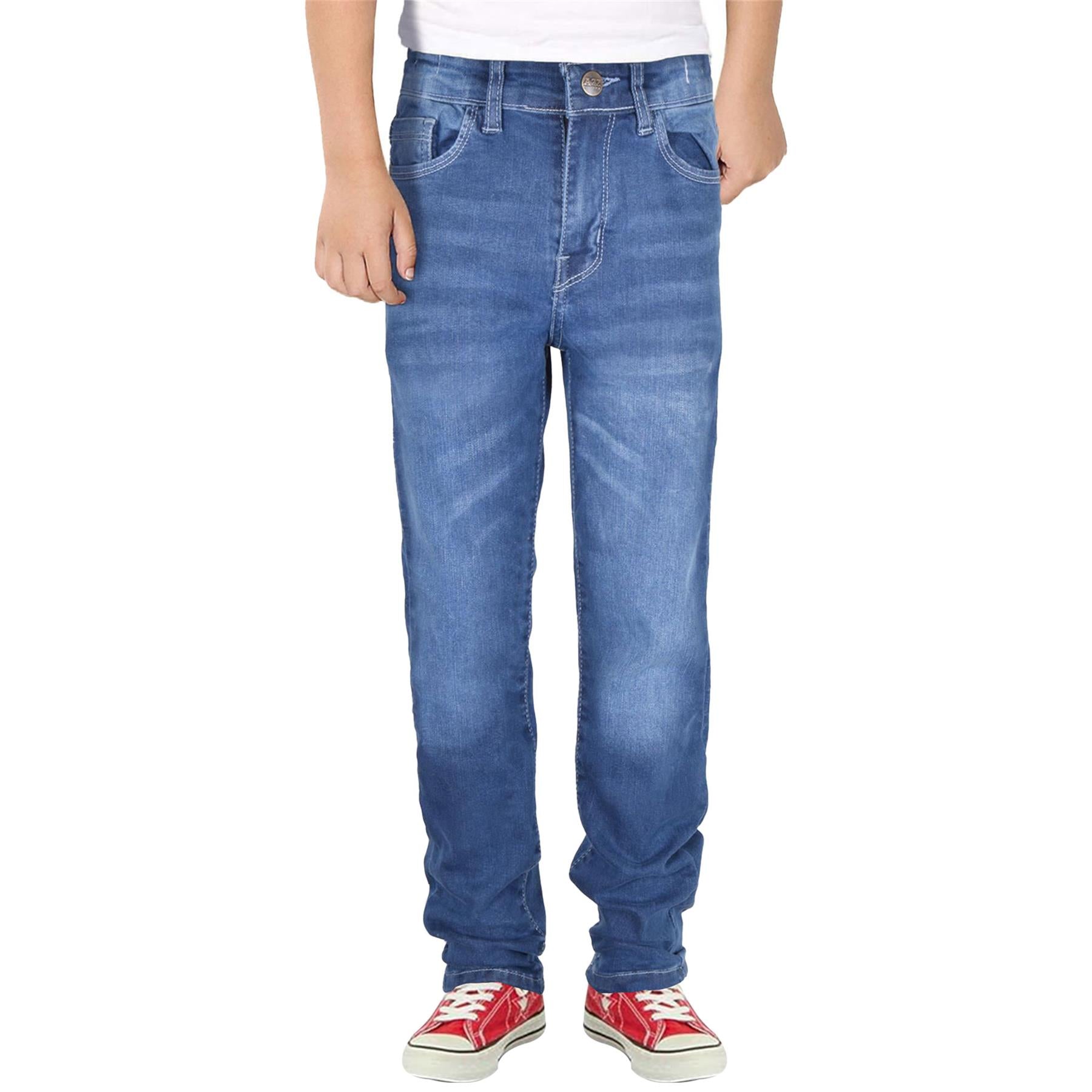 A2Z 4 Kids Boys Relaxed Straight Fit Cut Jeans for Teens Cotton Jean Age 5-13 Yr