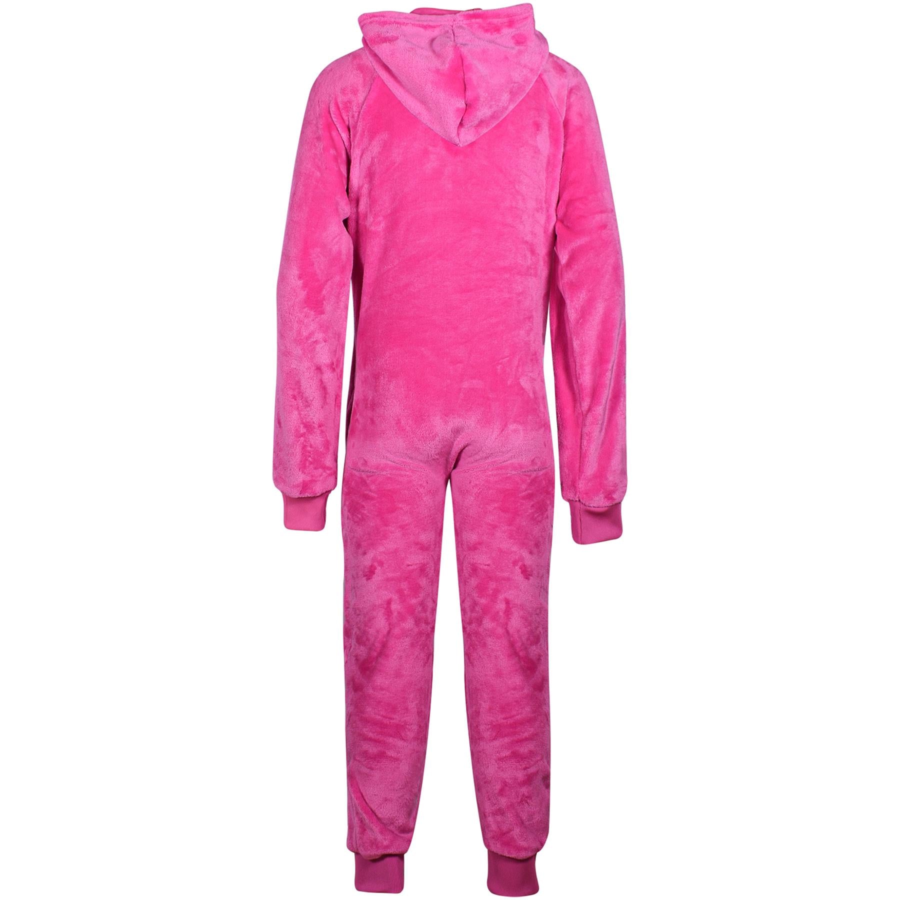 A2Z 4 Kids Girls Boys Plain Fleece Hooded Onesie Soft Comfortable for Children