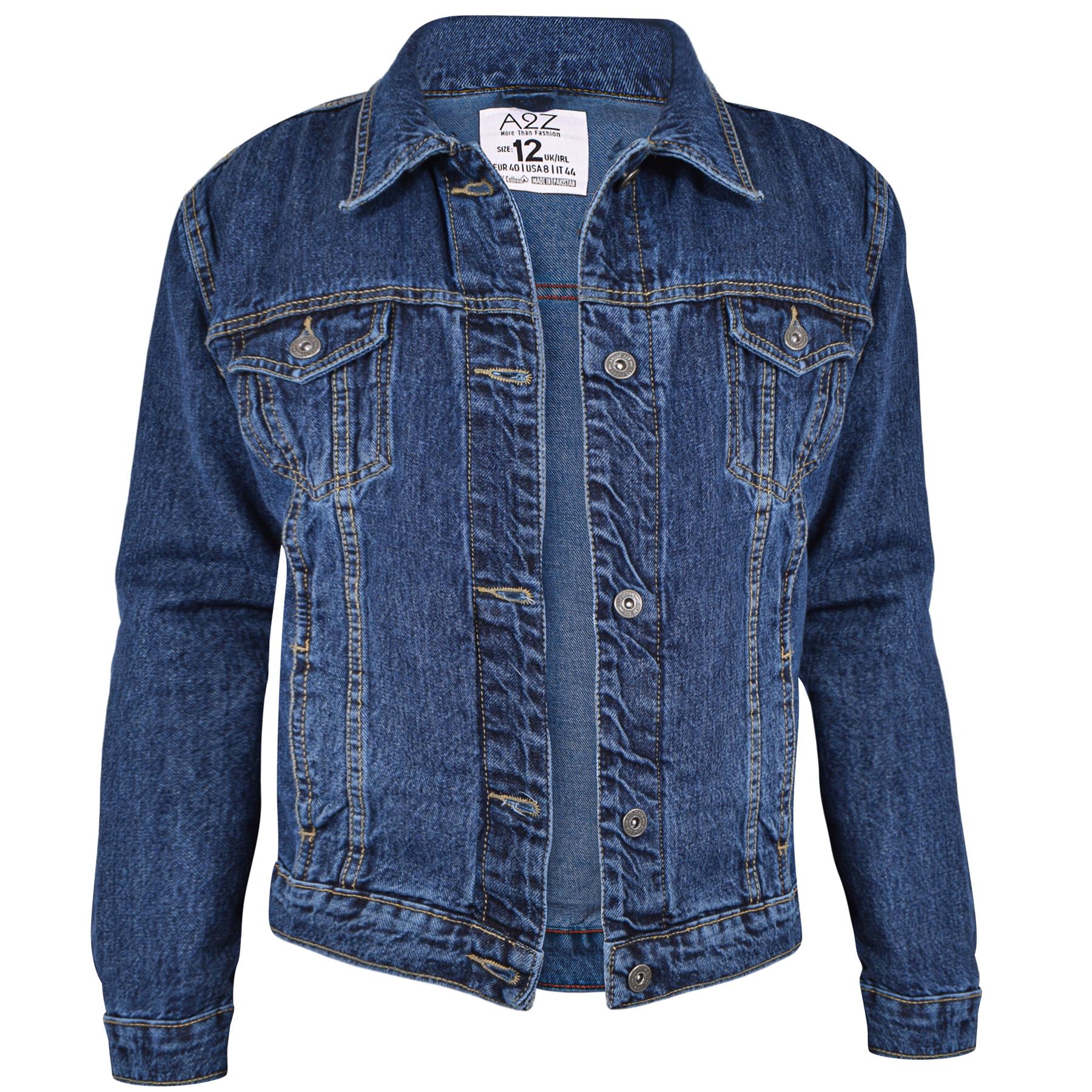 Ladies Women Denim Jacket Cotton Casual Fashion Vintage Classic Streetwear Jean