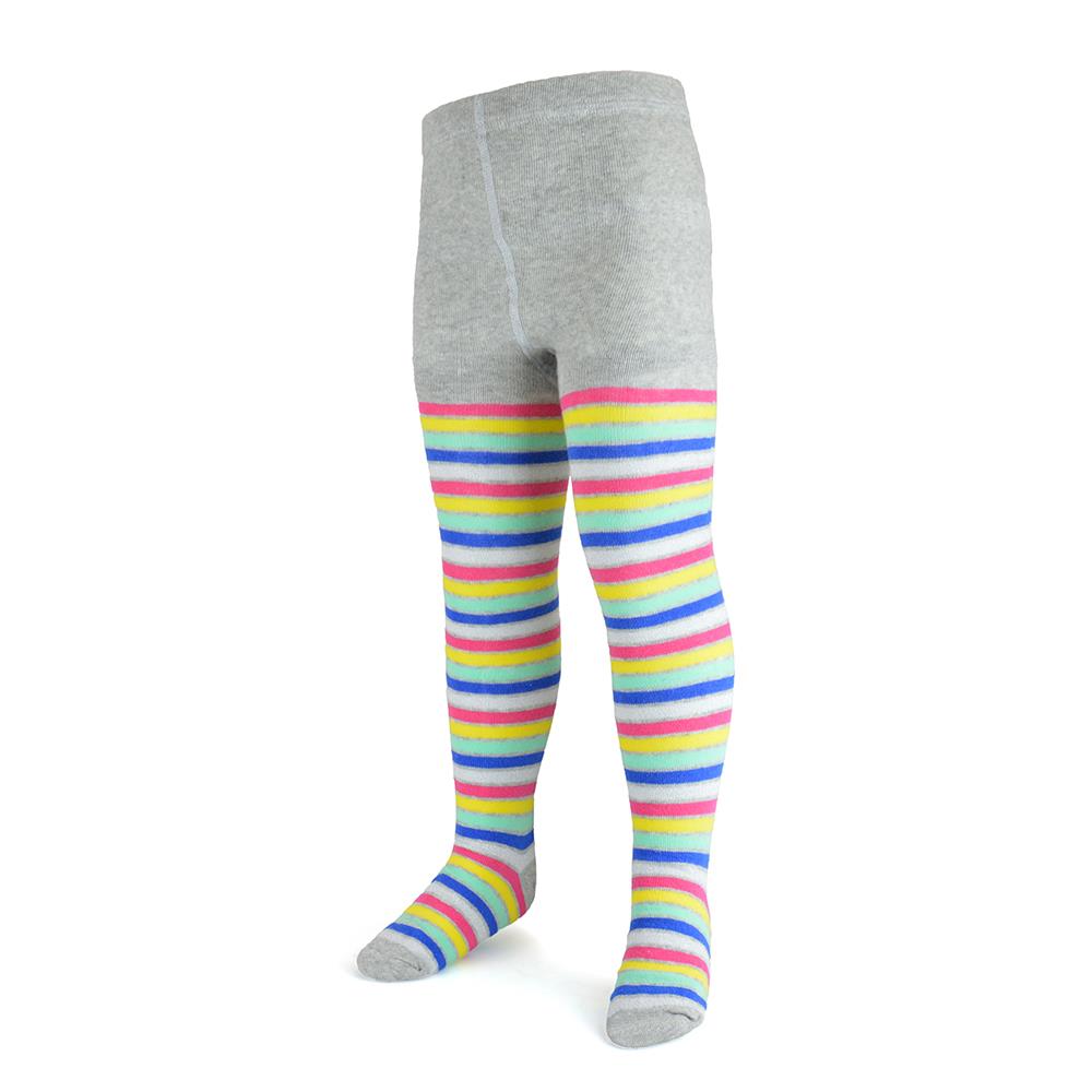 Kids Girls Cotton Rich Striped Tights Stretchy Super Soft Children's Leggings