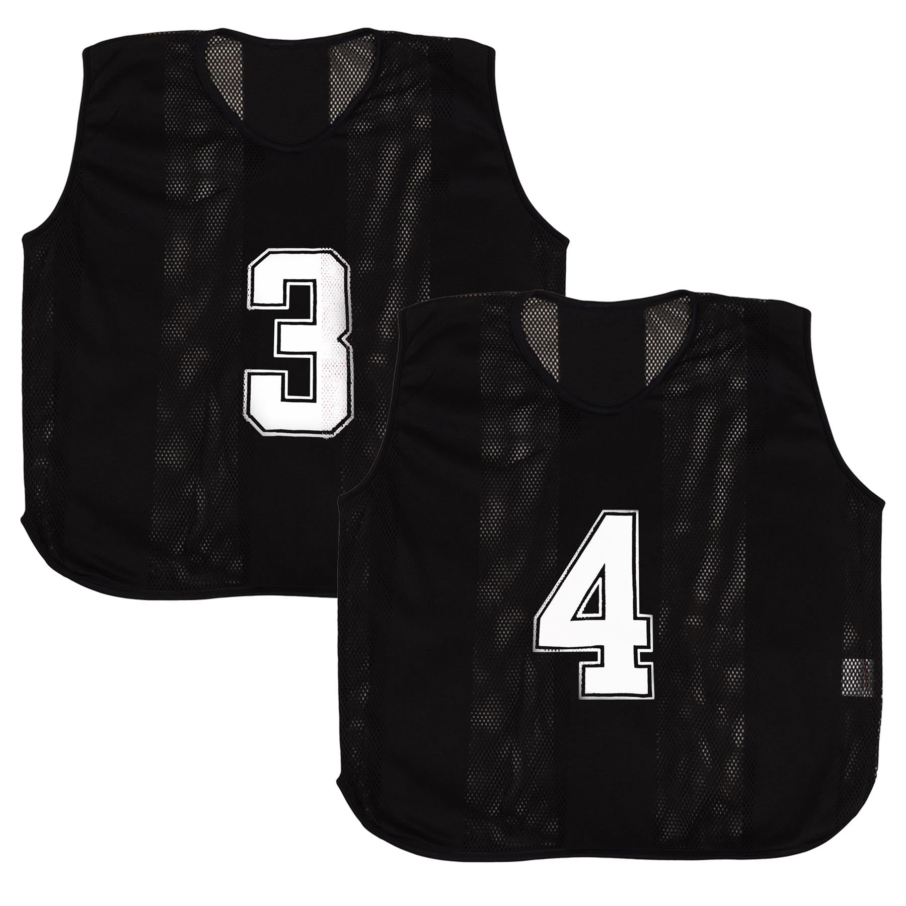 A2Z 6 Pack Sports Number Mesh Bib Comfortable During Football Rugby Sports Adult