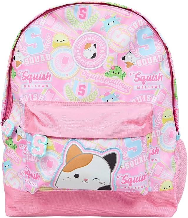 Kids Squishmallows Enstone Varsity Roxy Backpack Officially Licensed Rucksack