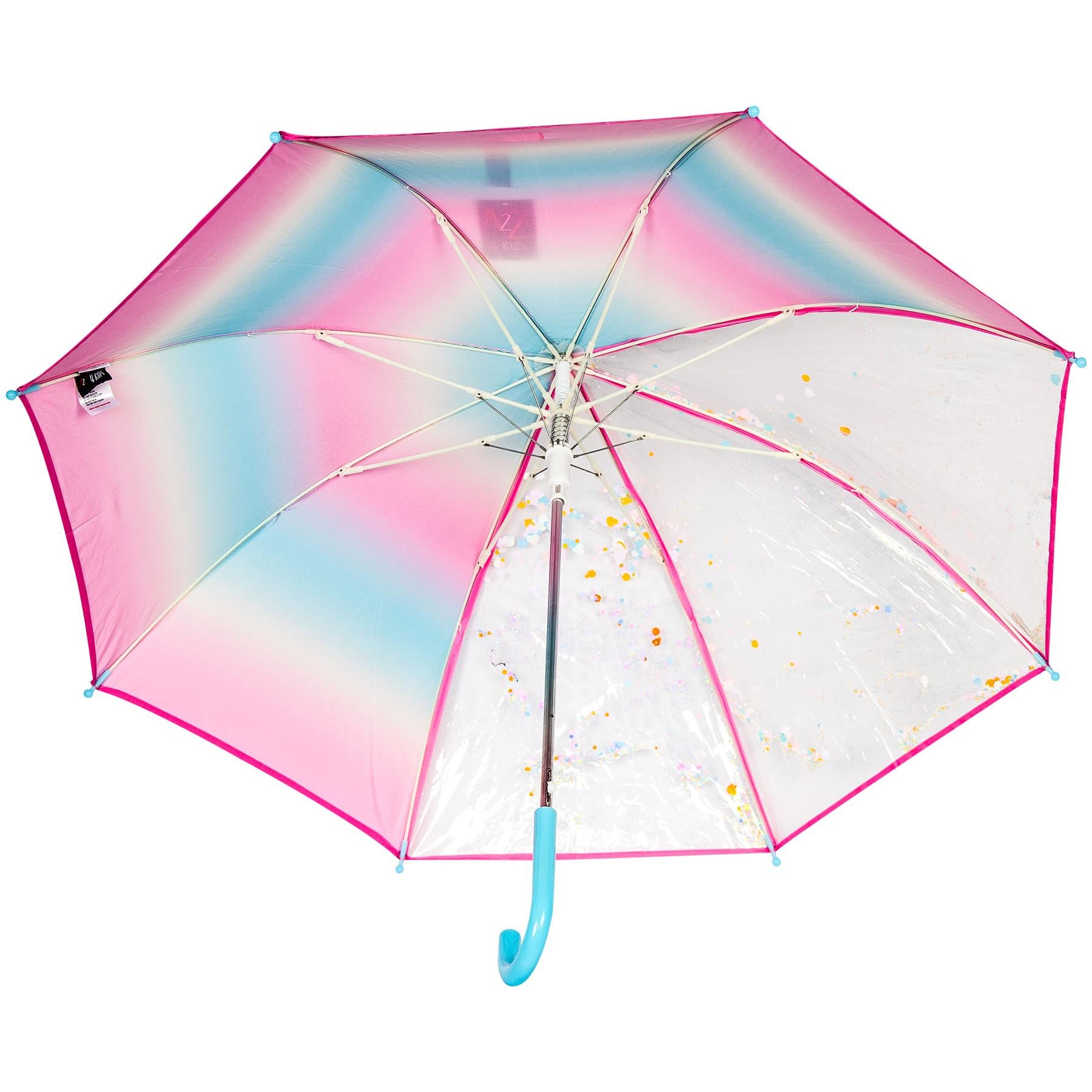 A2Z 4 Kids Stick Umbrella Rainbow Walking Umbrellas Wind Water Proof 110cm Brolly