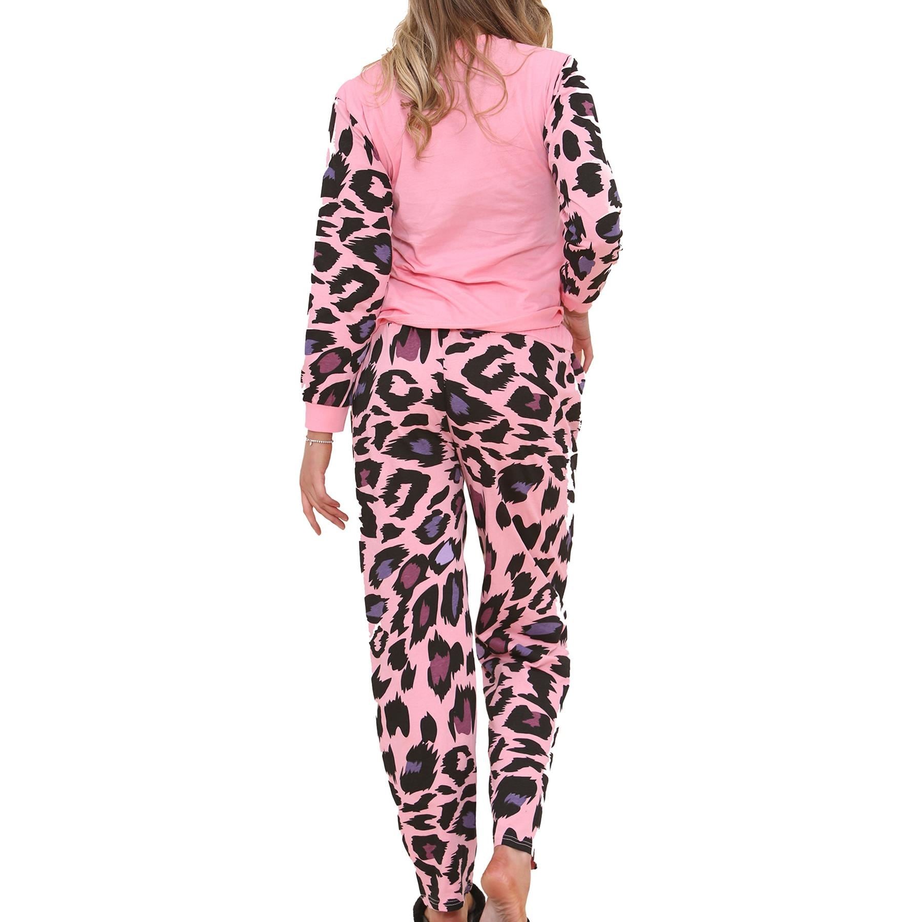 Ladies Cute Soft Cotton PJS Long Sleeve for Women 2 Set