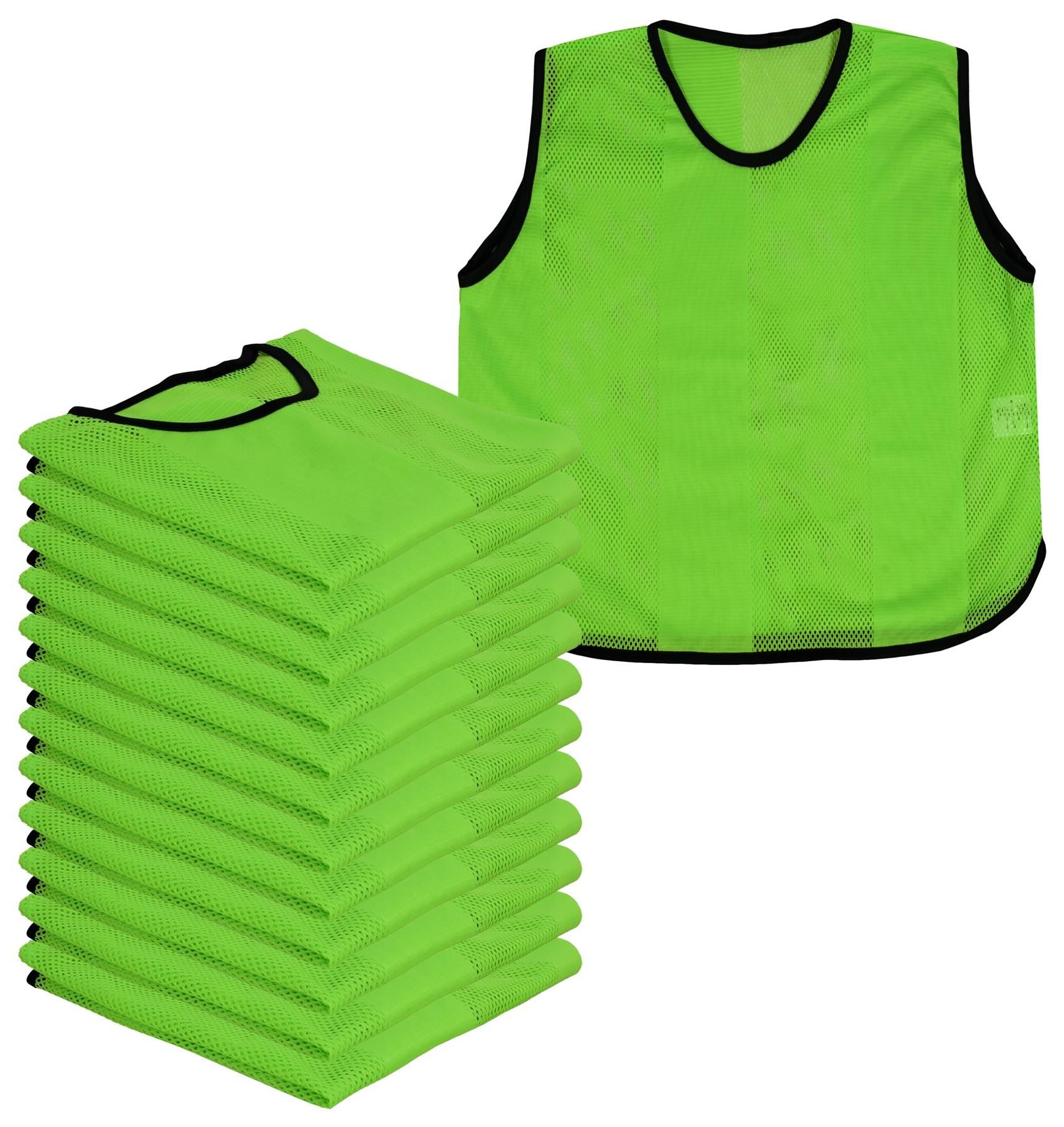 A2Z 12 Pack Sports Mesh Bibs Comfortable During Football Rugby Sports Adult