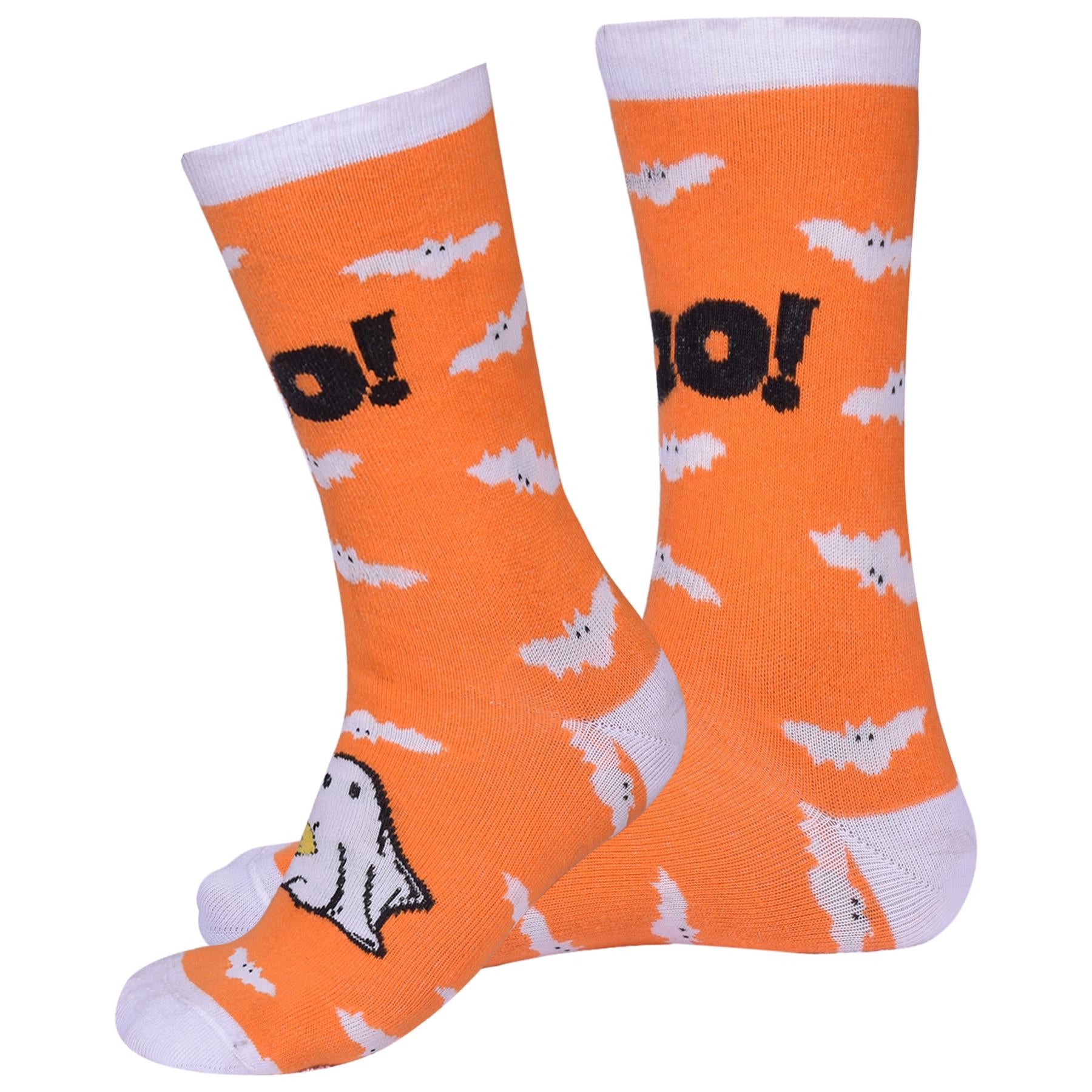 A2Z 4 Kids Girls Boys Novelty Halloween Boo Crew Socks Comfort Warm Thick Socks