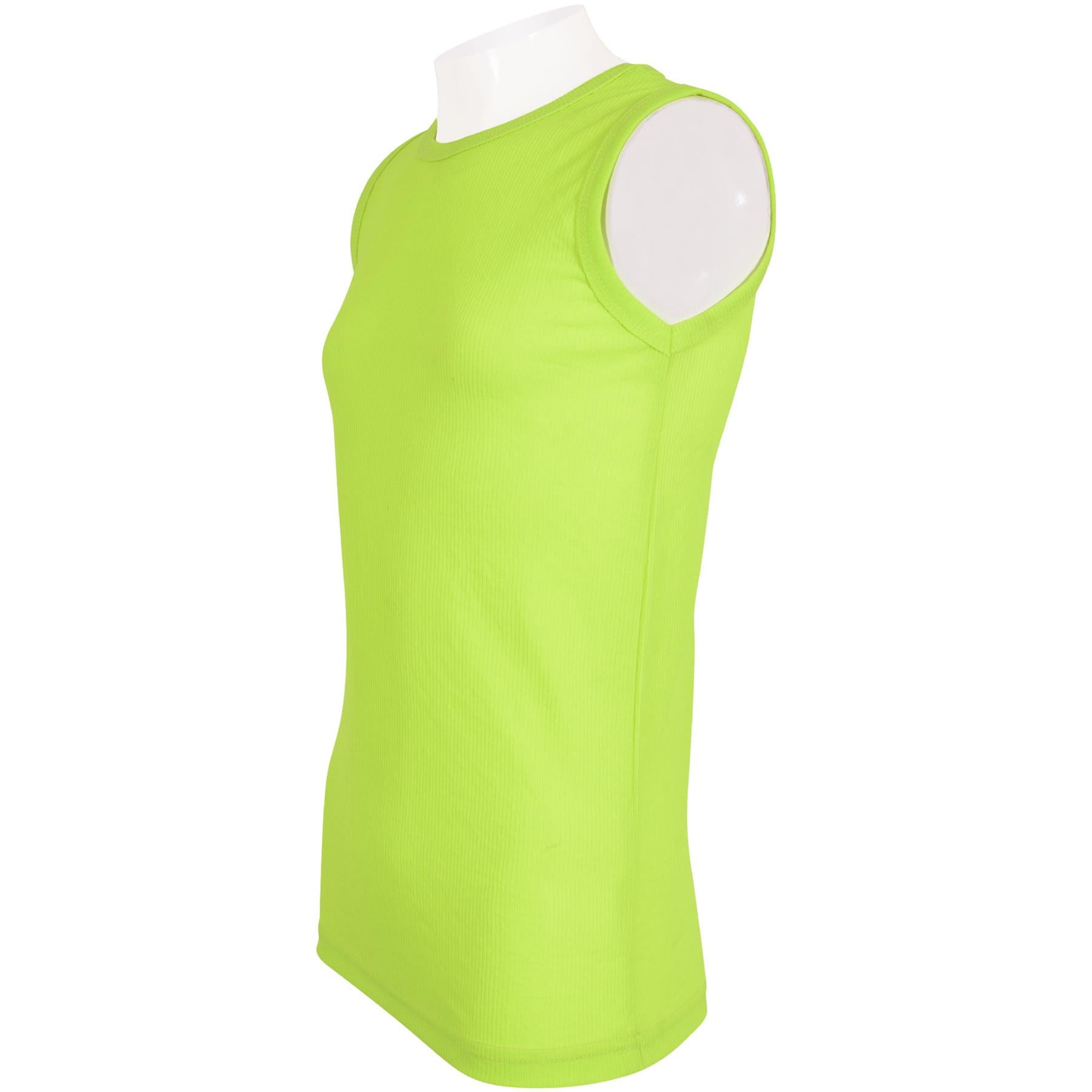 Kids Girls Boys Childrens Vest Top Tank Top Fitted 100% Rich Cotton 2-13 Years