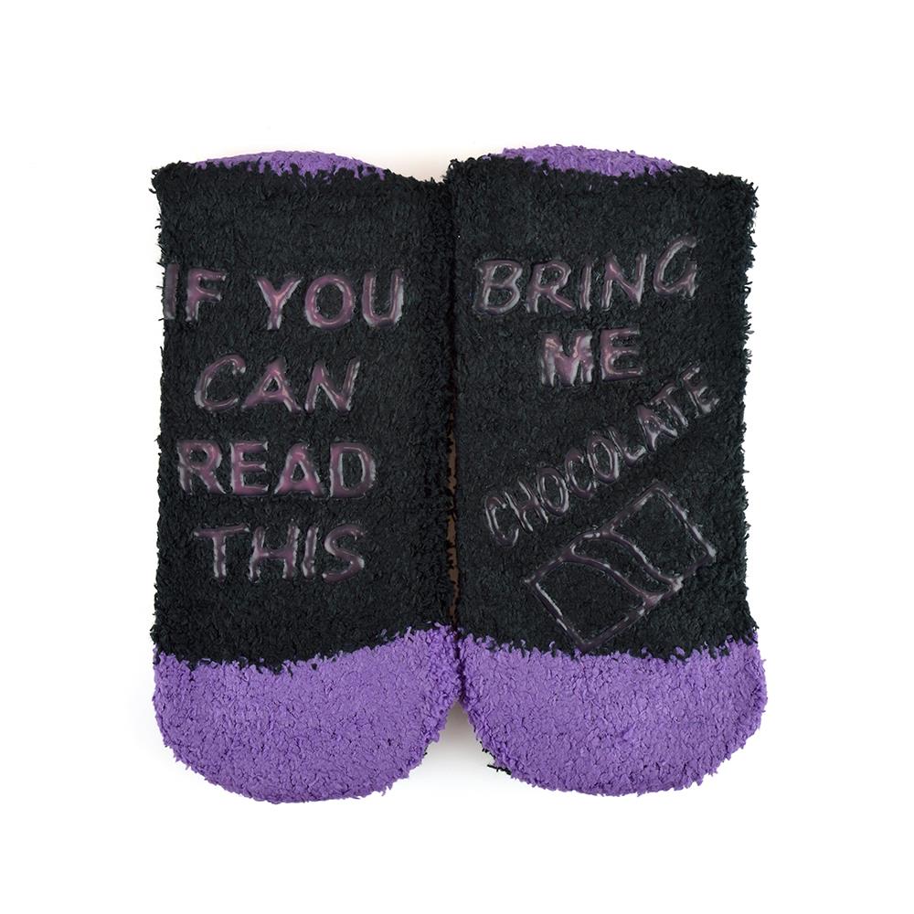 A2Z Womens Novelty Socks Slogan Sole Gripper Cosy Super Soft Funky Winter Socks